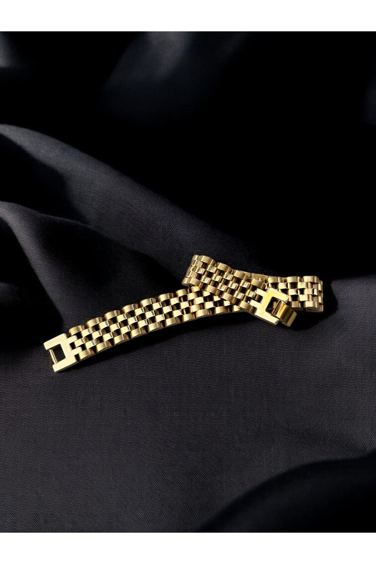 PİXEL ACCESSORY Gold Çelik Kordon Bileklik 316l