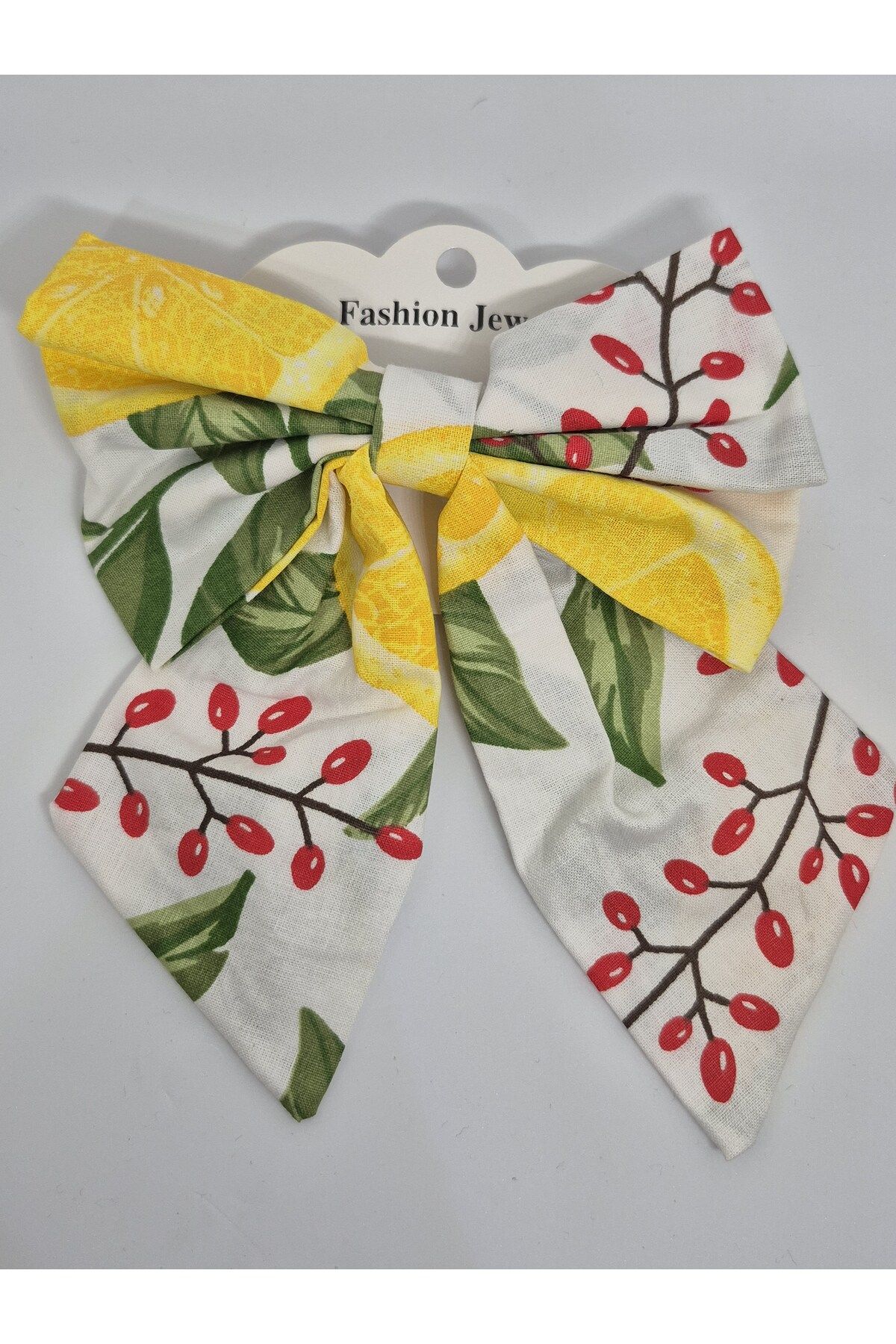 Store Çiçek Desenli Fiyonk Toka