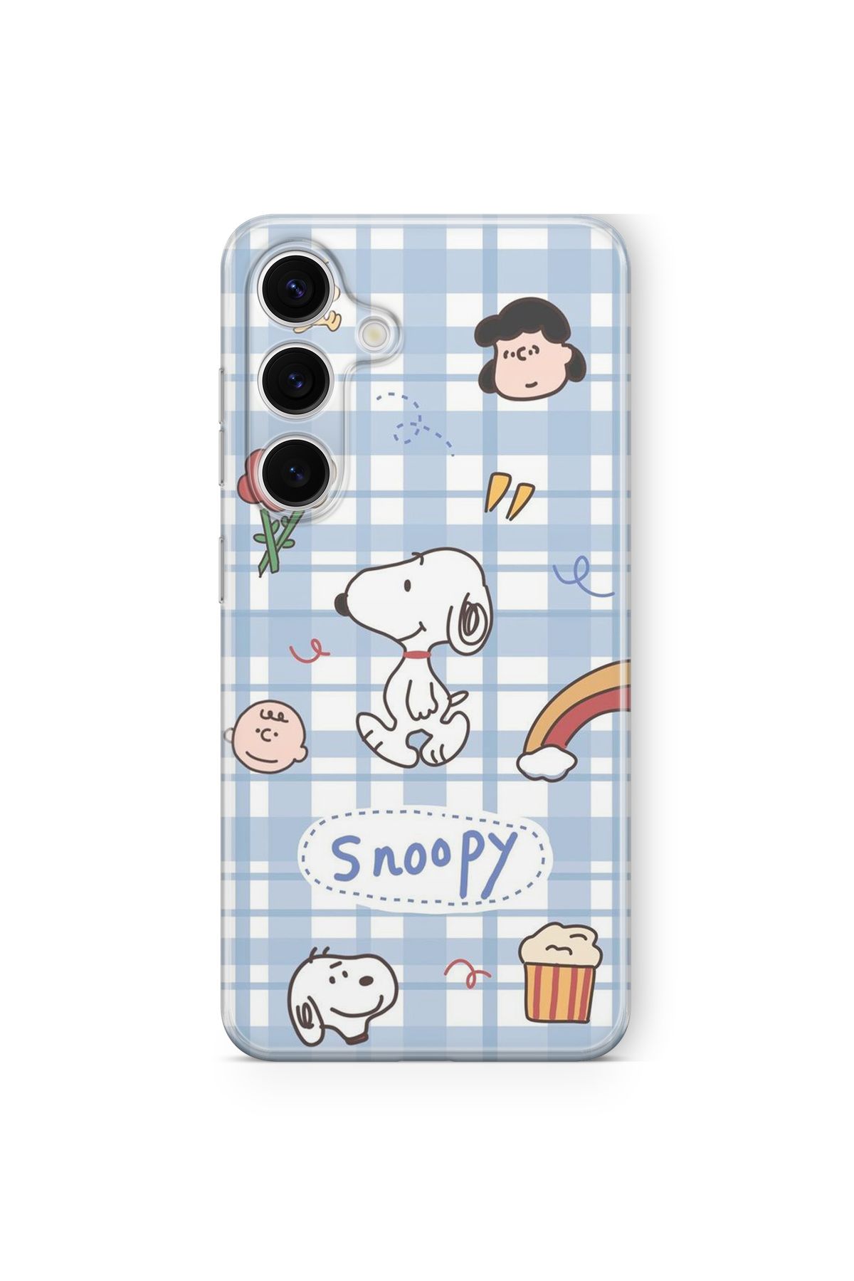 Space Star Samsung Galaxy A14 Uyumlu Snoopy Tasarım Baskılı Şeffaf Kılıf