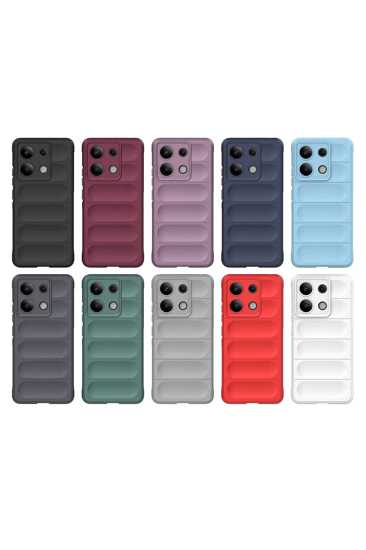 NewFace Xiaomi Redmi Note 13 4G Uyumlu Kılıf Optimum Silikon - Krem BSTMY
