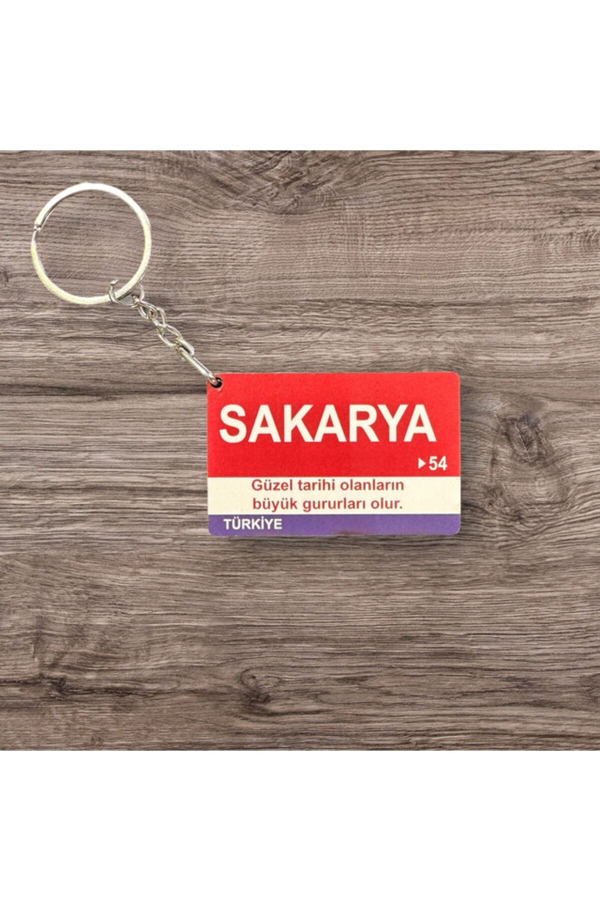 RoyalVance Sakarya Ahşap Anahtarlık – İl ve Şehir Temalı Hediyelik