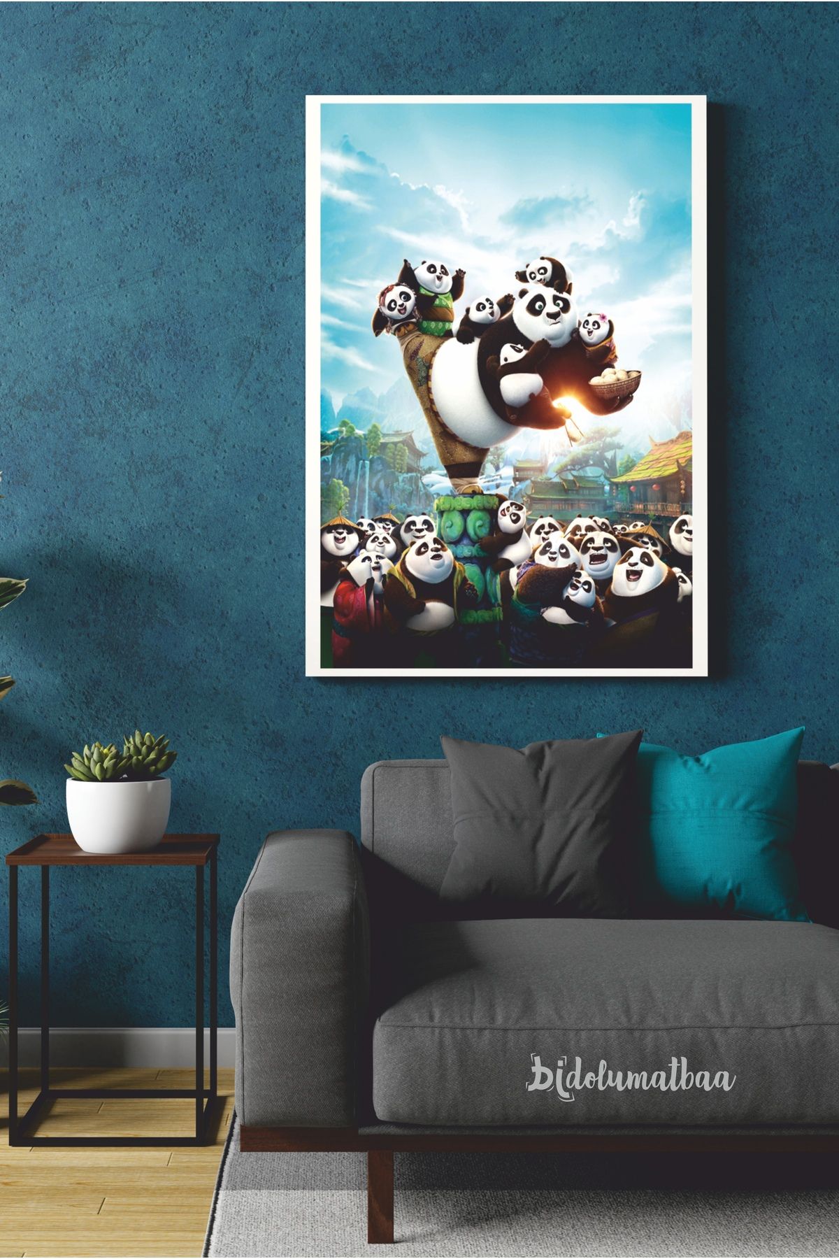 Bidolumatbaa Kung Fu Panda Film Duvar Poster Afiş - Folyo - Çerçevesiz