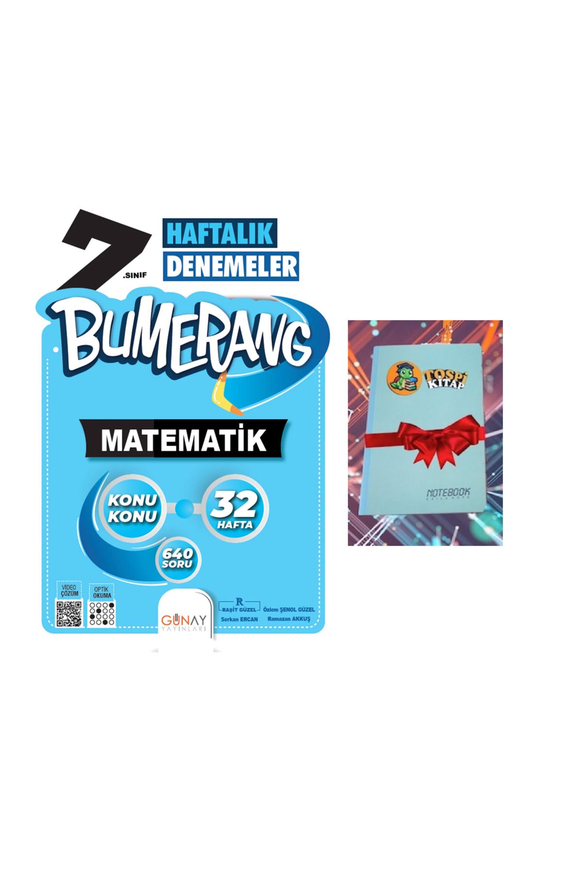 Günay Yayınları Bumerang 32 Haftalık Matematik Denemeleri (NOT DEFTERİ HEDİYE)