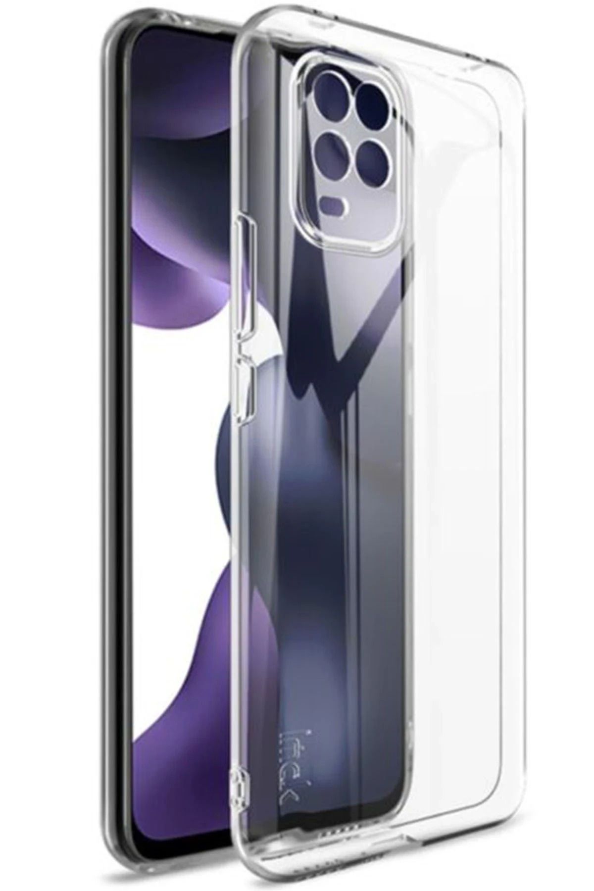 NewFace Xiaomi Mi 10 Lite Kılıf Lüx Şeffaf Silikon - Şeffaf NRMSA