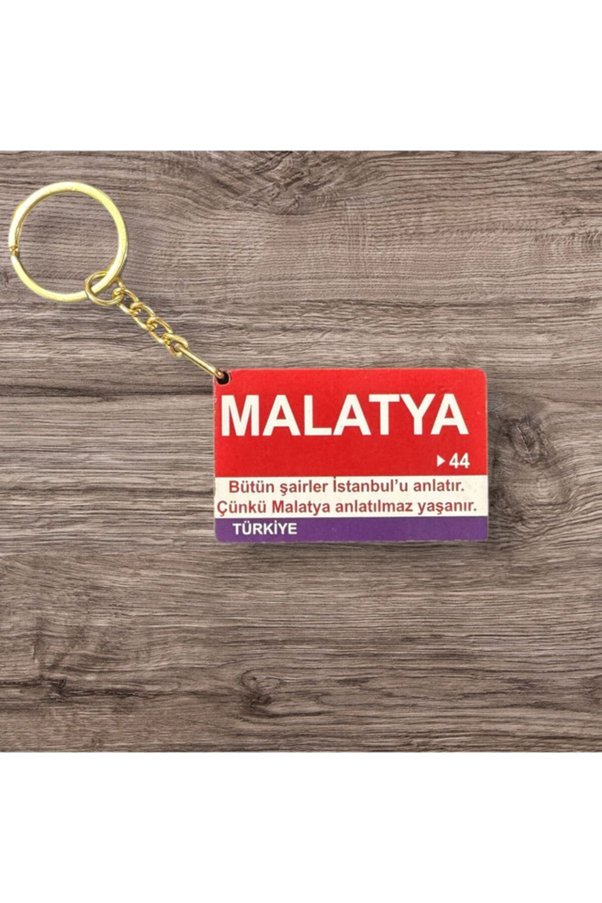 RoyalVance Malatya Ahşap Anahtarlık – İl ve Şehir Temalı Hediyelik