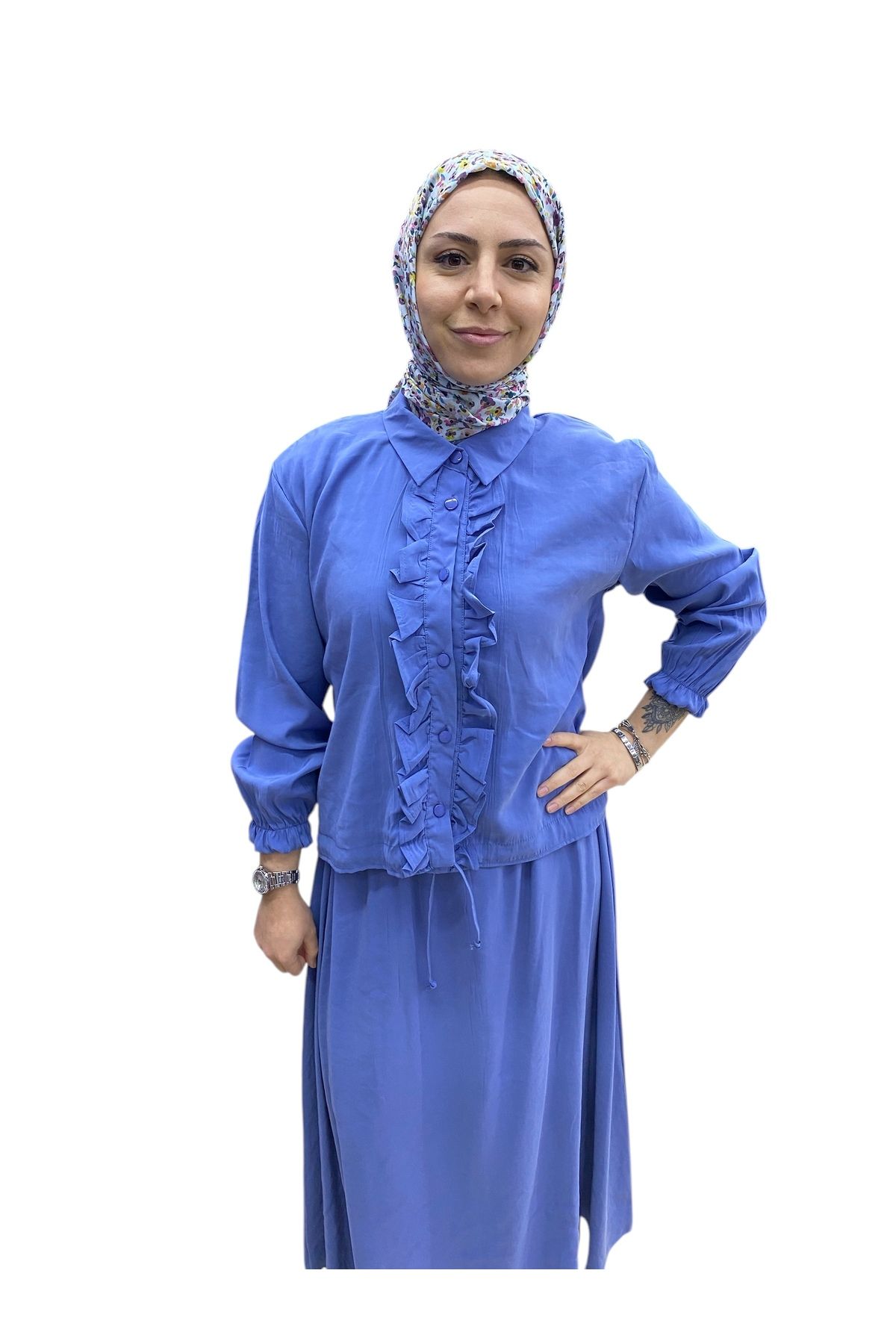 MODALİSABUTİK TESETTÜR İKİLİ TAKIM ÇİLEK KUMAŞ
