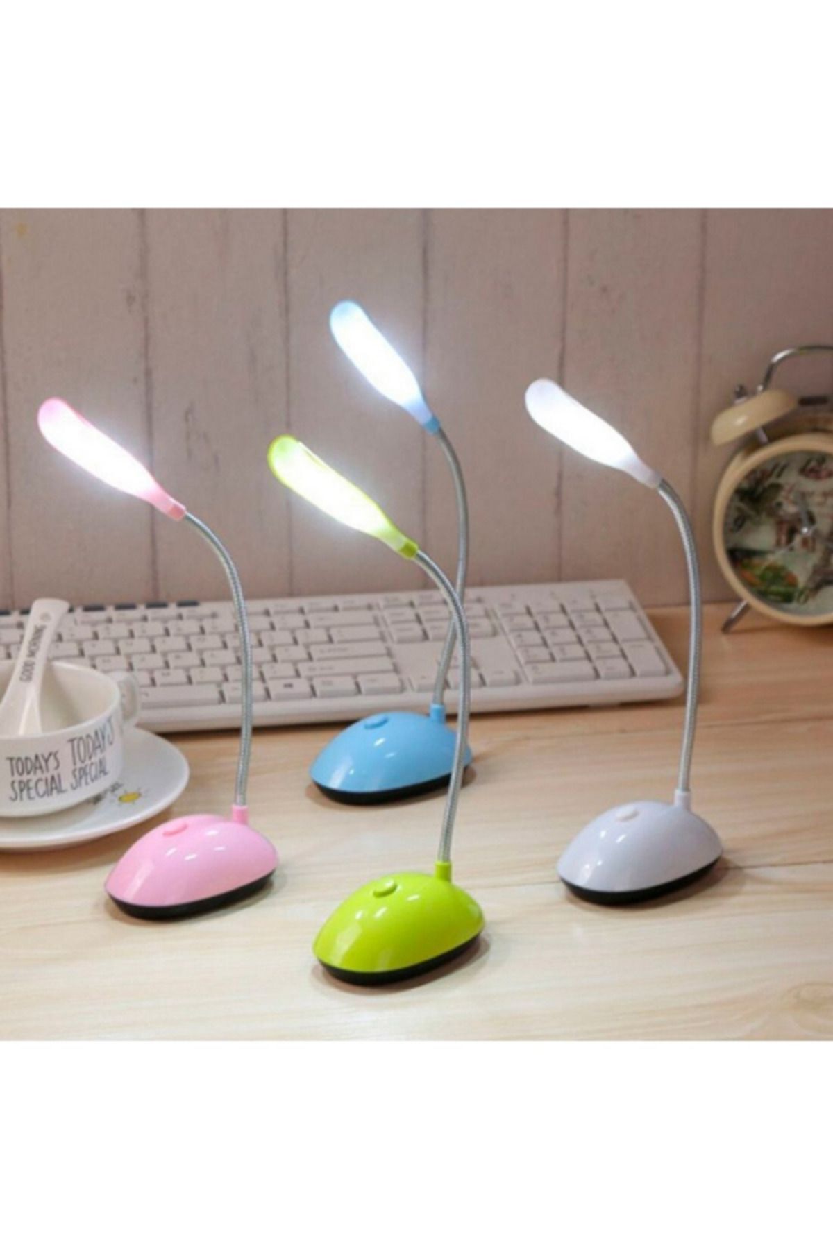FFM Masa Lambası Spiral LED – Pilli Kitap Okuma Lambası, Dekoratif Gece Lambası & Şık Aydınlatma