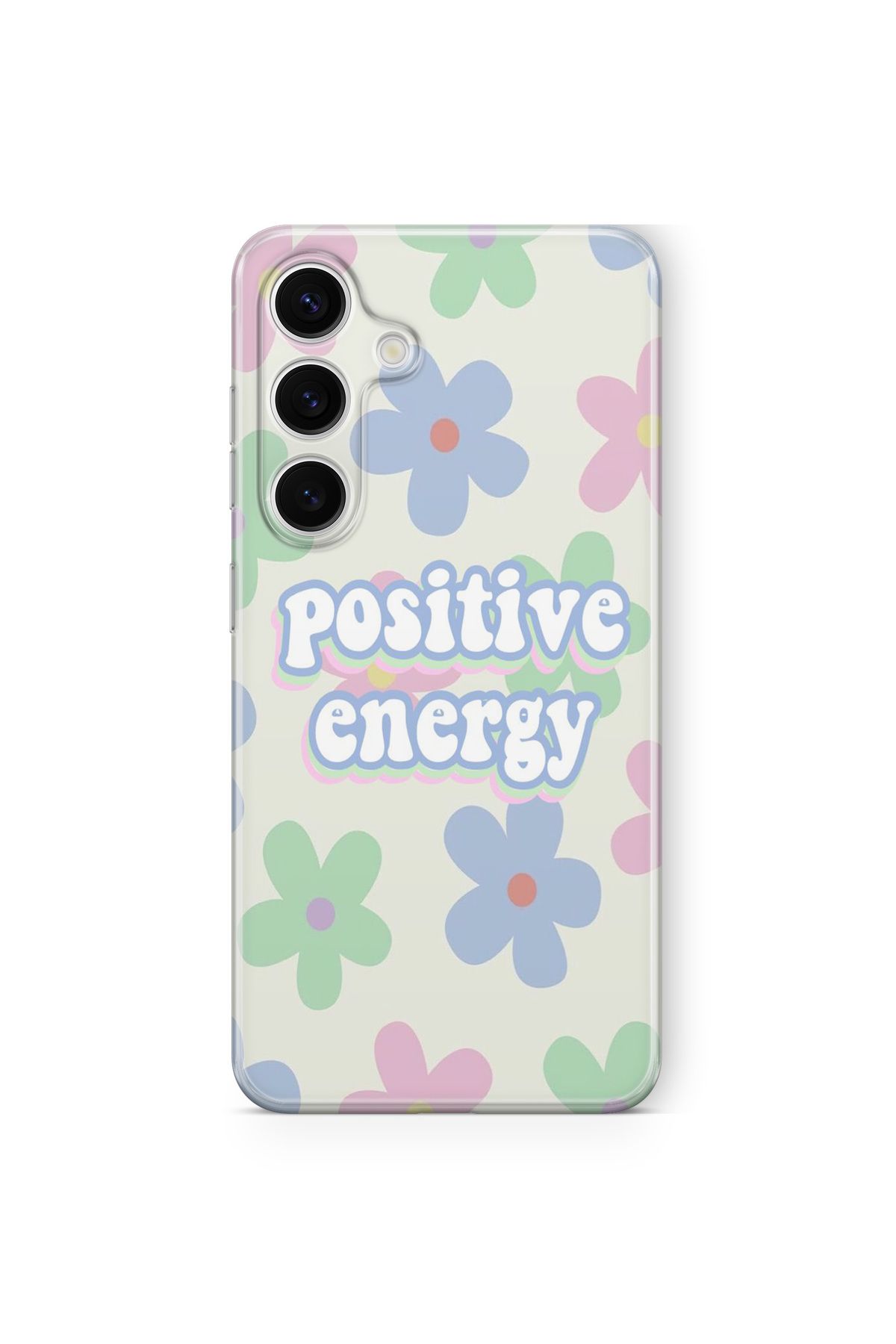 Space Star Samsung Galaxy A24 Uyumlu Positive Energy Tasarım Baskılı Şeffaf Kılıf