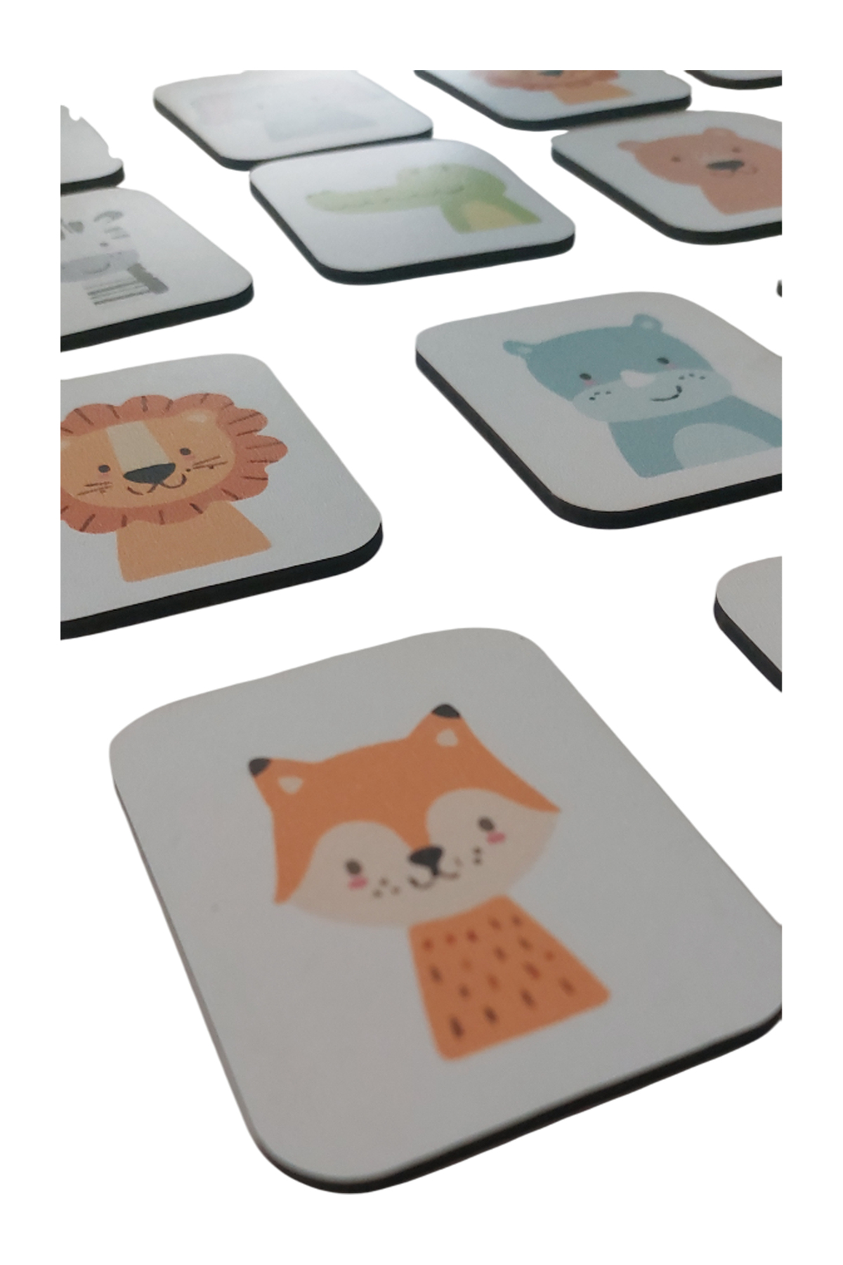 Fizello Ahşap Hayvanlar Eğitici Öğretici Eşleştirme Kartları Bebek Çocuk Oyuncak fotoğrafı 3 (önizleme)