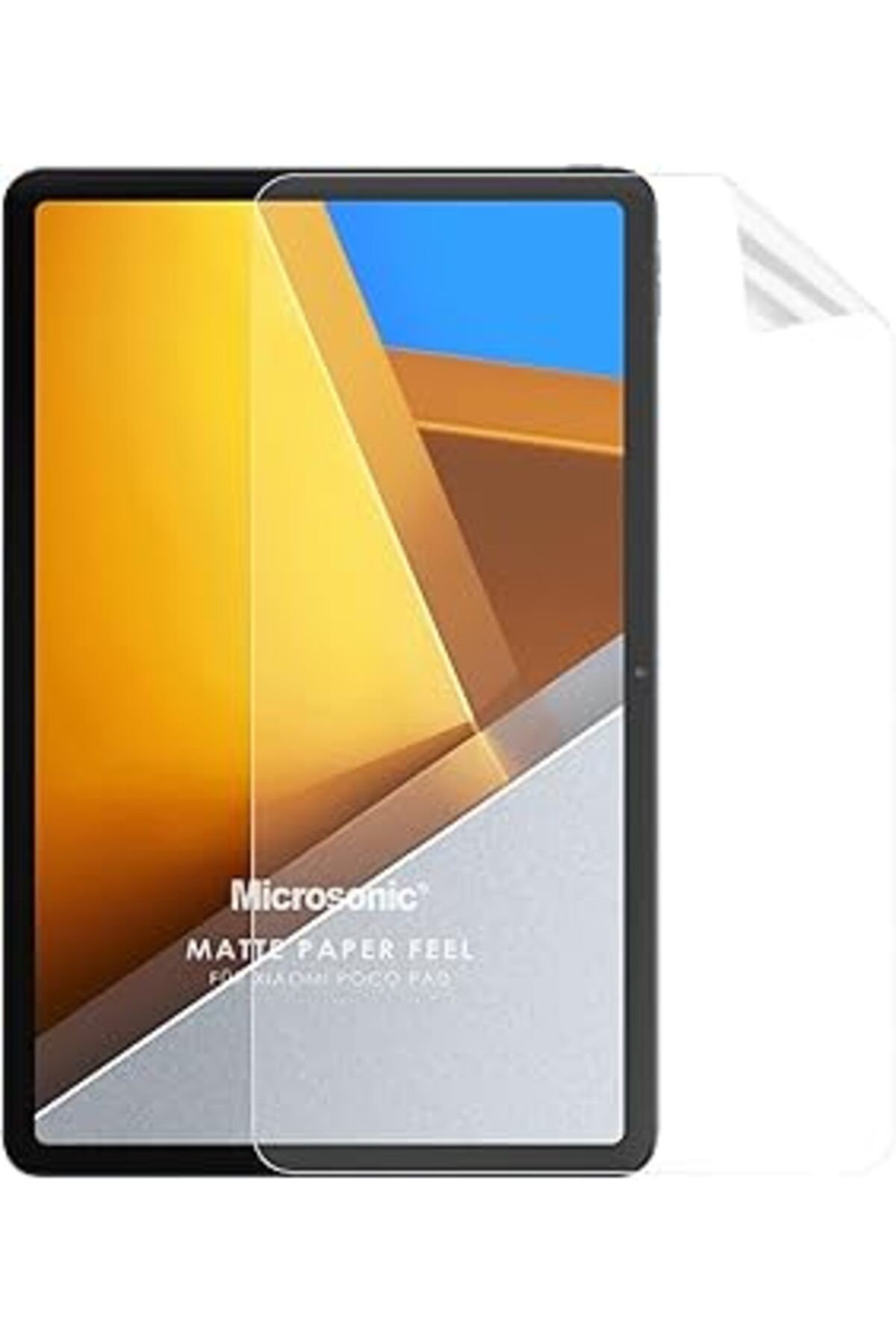Pazarcan Microsonic Xiaomi Poco Pad Uyumlu Paper Feel Kağıt Dokulu Mat Ekran Koruyucu [Poco Pad Ile Uyumlu