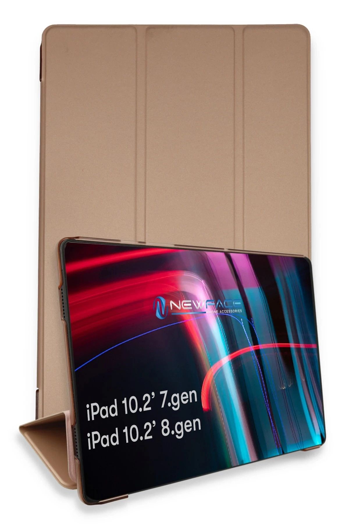 NewFace iPad 10.2 (7.nesil) Kılıf Tablet Smart Kılıf - Rose Gold DPMAH