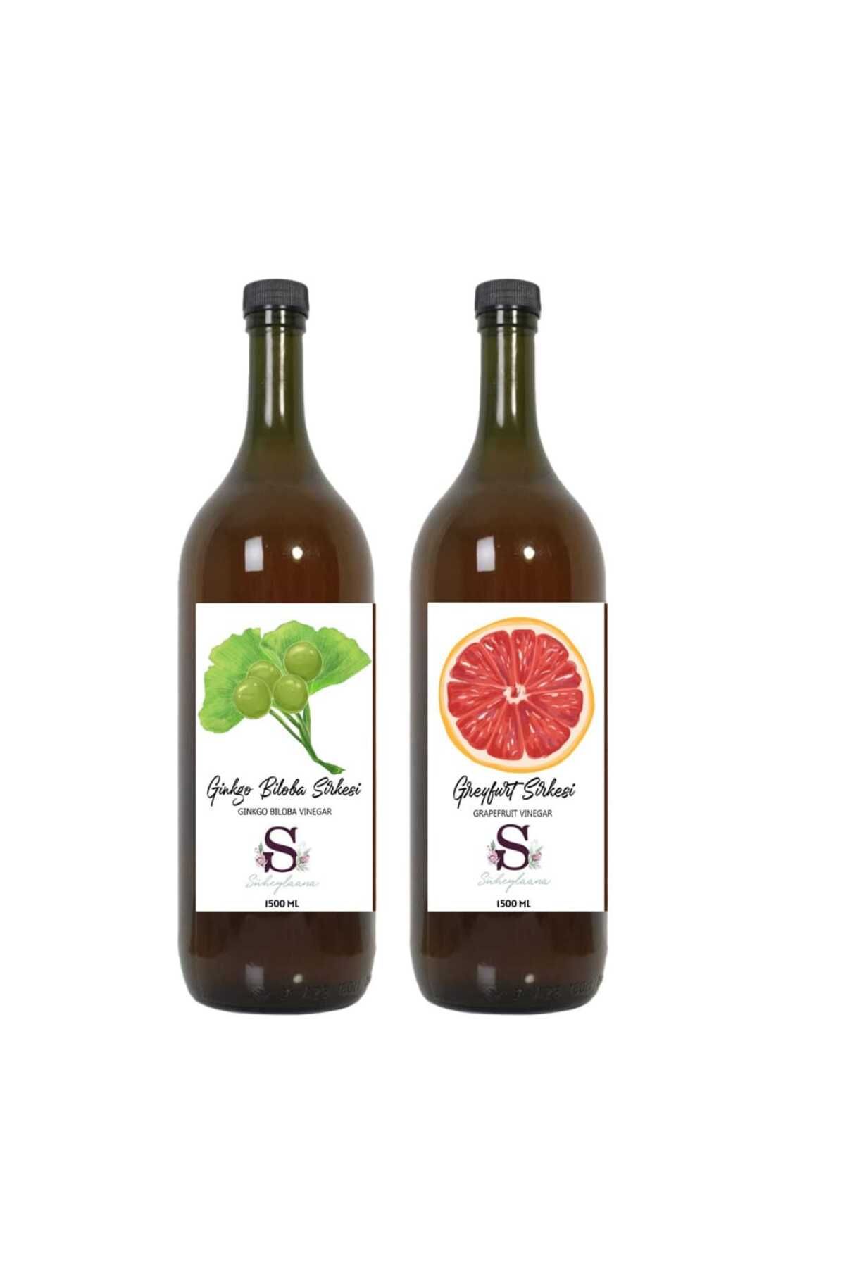 Süheylaana Doğal Ginkgo Biloba Sirkesi 1500 Ml - Doğal Greyfurt Sirkesi 1500 Ml