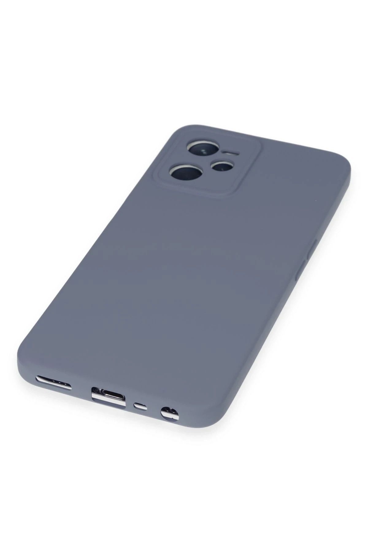 NewFace Realme C35 uyumlu Nano içi Kadife Silikon - Gri BSTMY