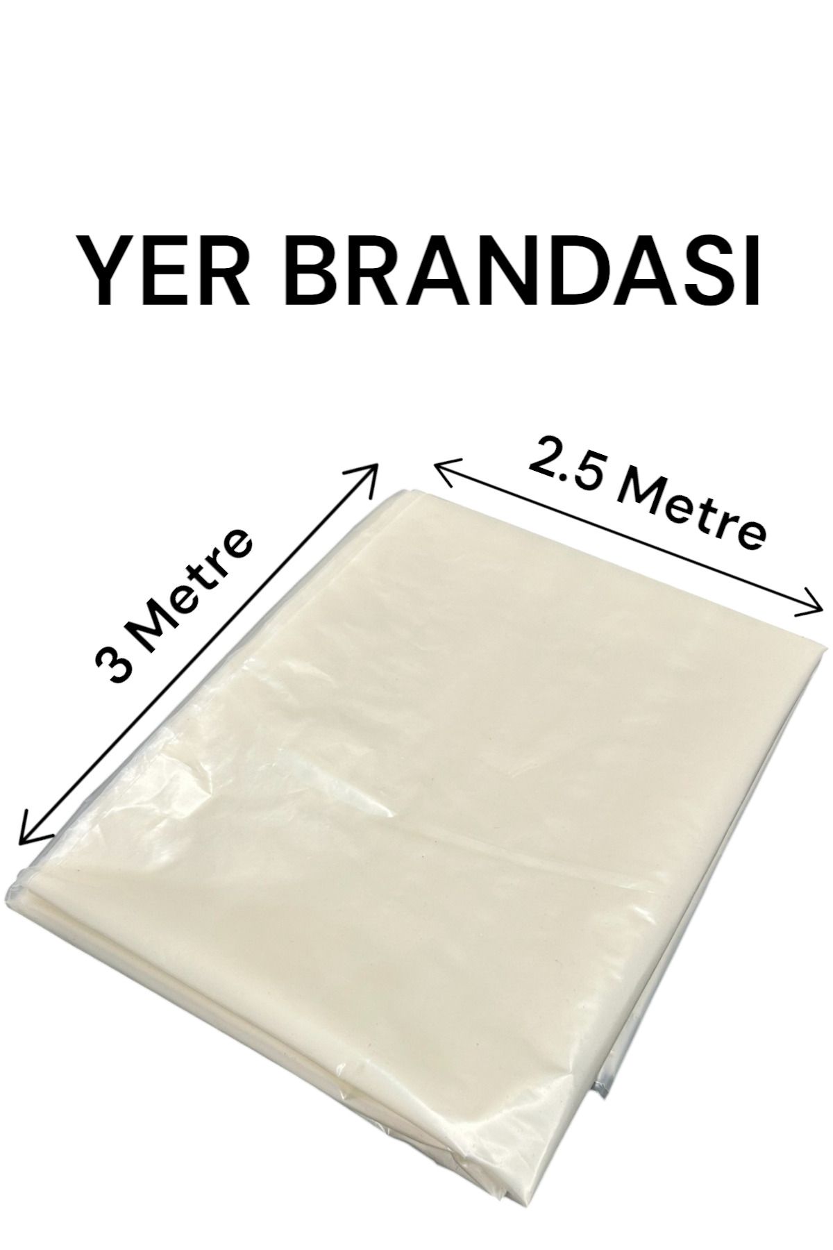 MOZDE 3x2.5 Metre Kurban Altı Çalışma Naylonu Kesim Naylonu Brandası Alt zemin yaygı brandası