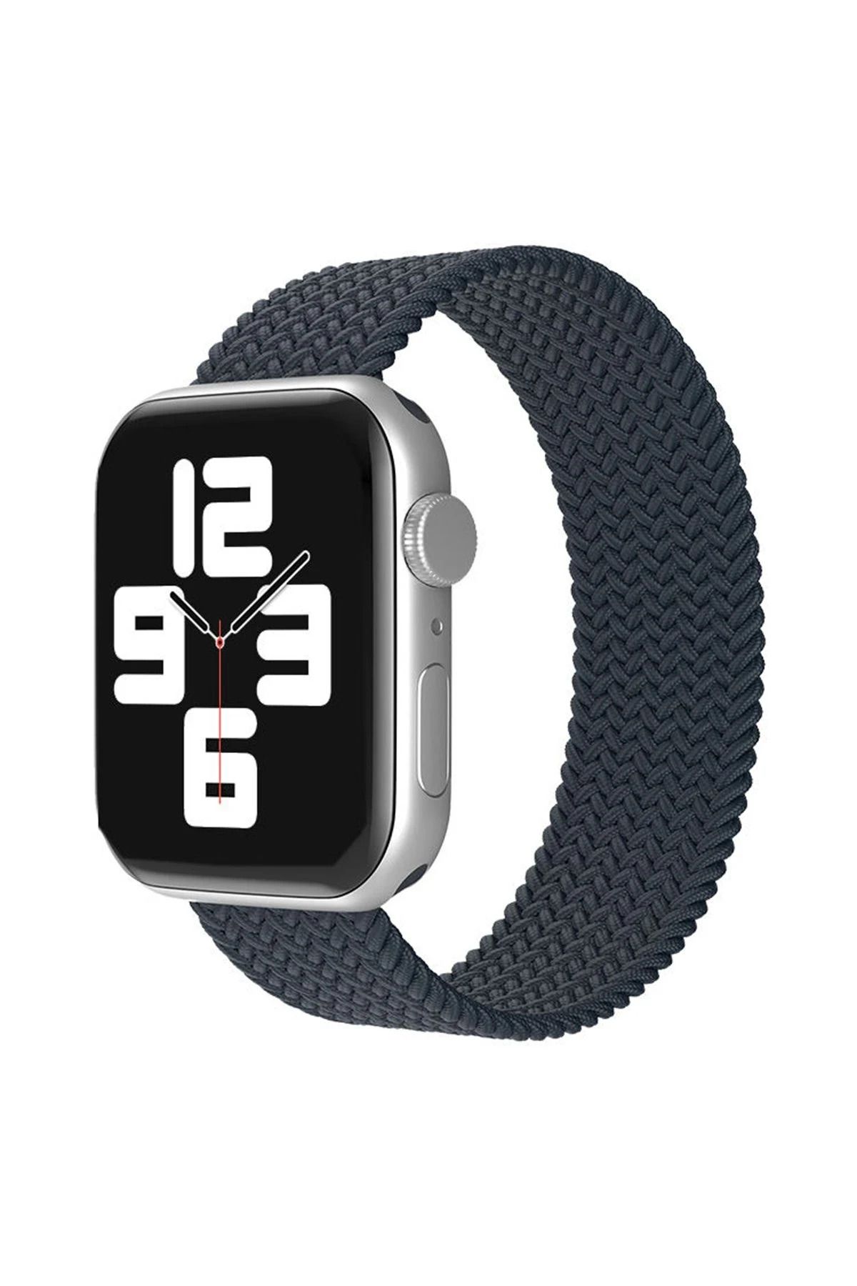 NewFace Apple Watch 42mm Ayarlı Solo Silikon Kordon - Füme BSTMY
