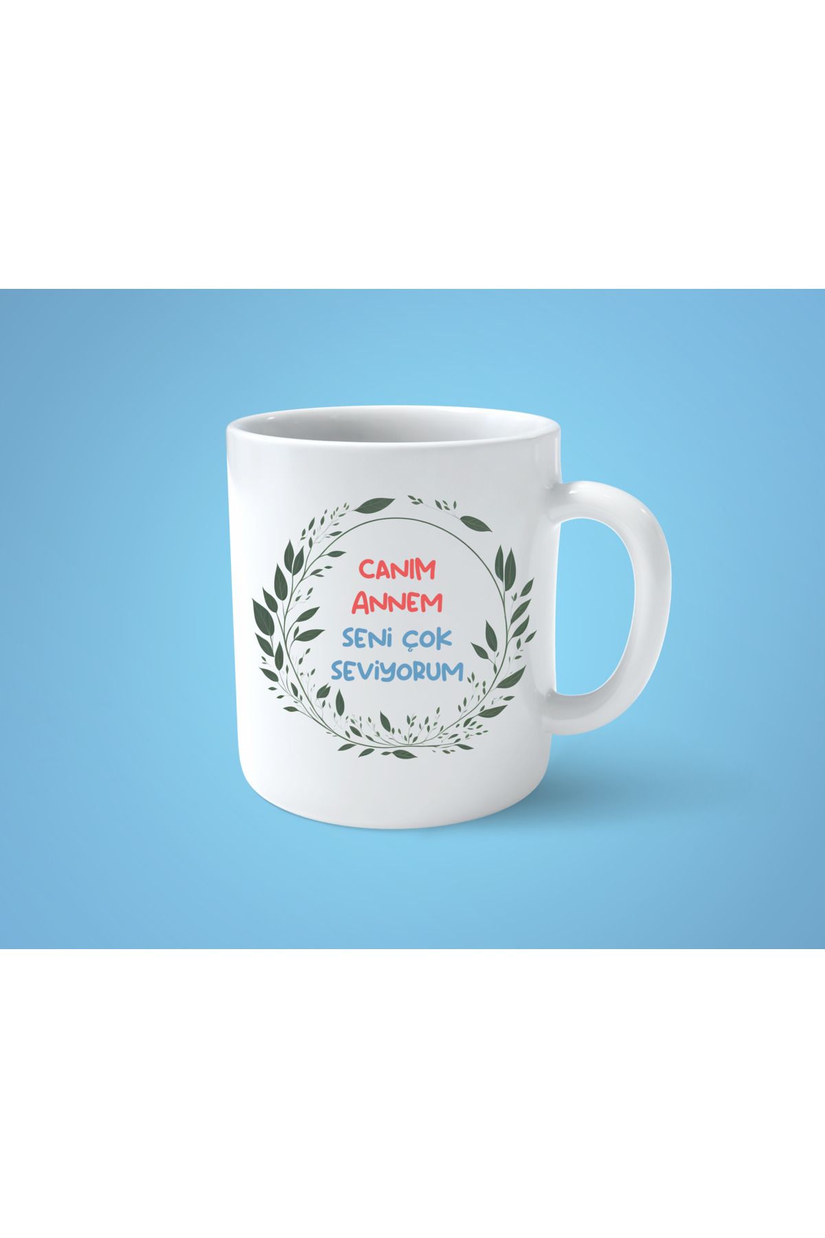 EYS Tasarım ANNELER GÜNÜNE ÖZEL CANIM ANNEM YAZILI BASKI HEDİYELİK KUPA BARDAK