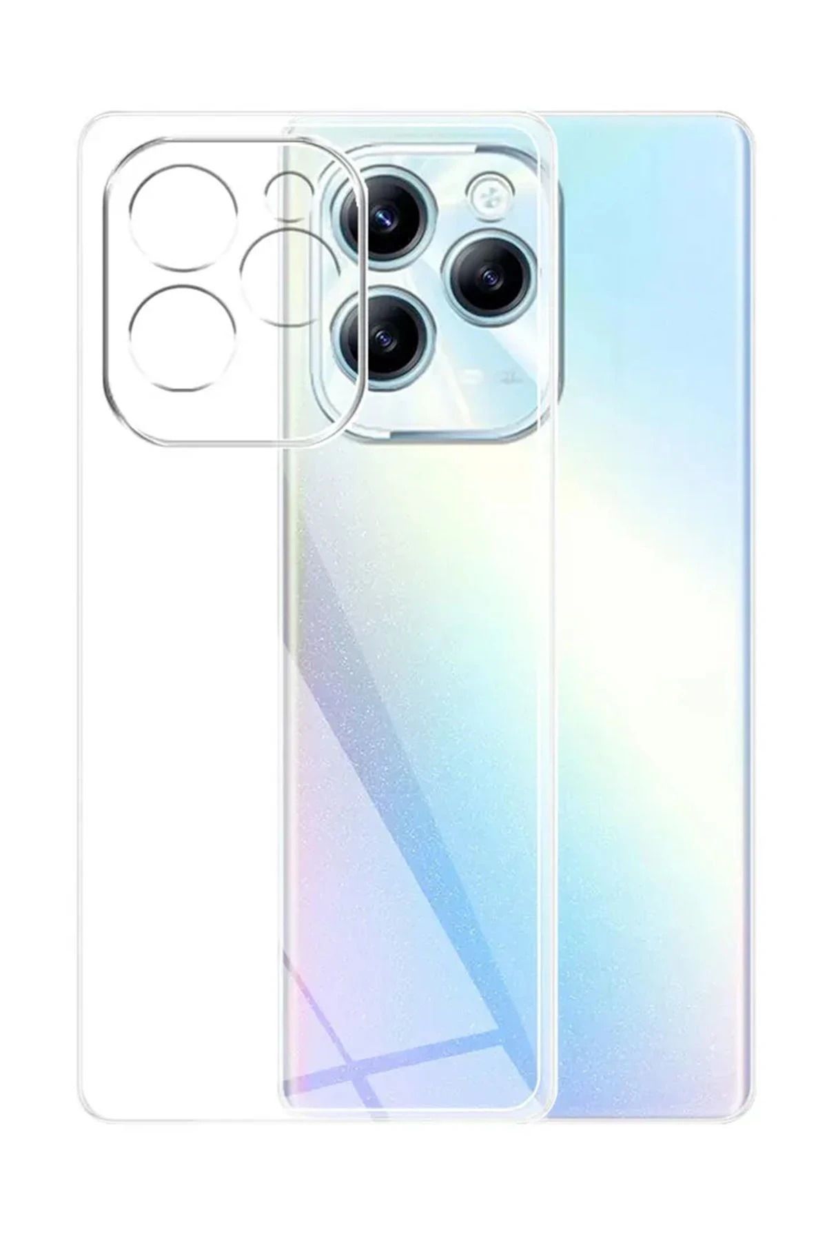 NewFace İnfinix Hot 40i Kılıf Lüx Şeffaf Silikon BSTMY