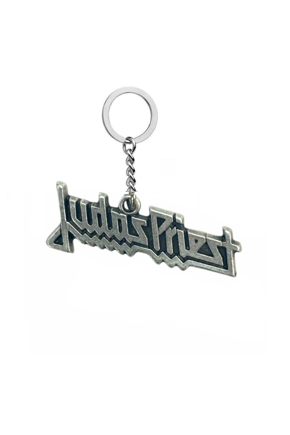 Herşey Nota Judas Priest Anahtarlık – Metal Rock Müzik Grubu Logolu Unisex Aksesuar