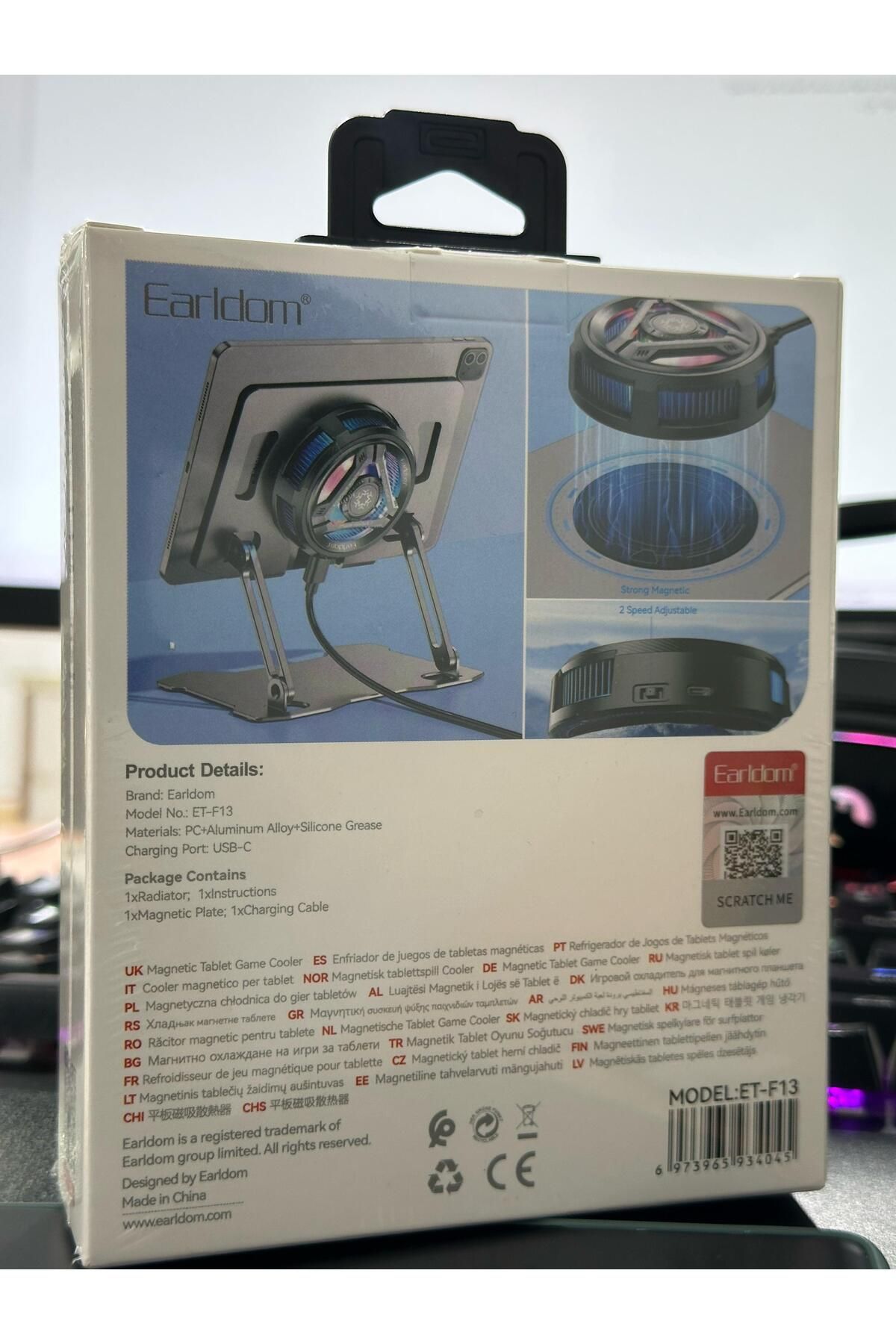 Earldom F13 - TABLET GAME COOLER - TABLETLERİN CANAVAR SOĞUTUCUSU - Oyun Soğutucusu