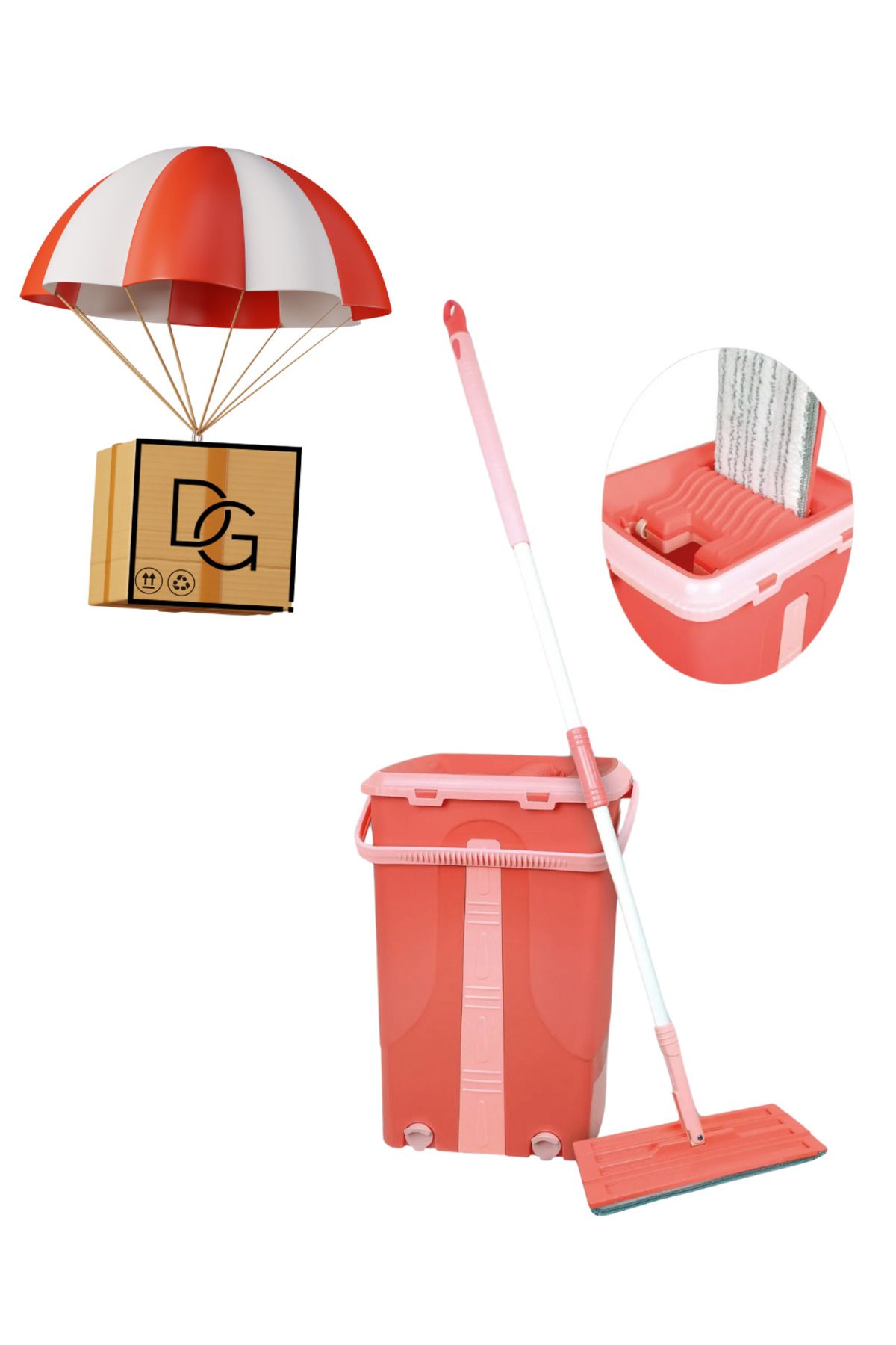 DETAY GLOBAL KURUMSAL Pratik Tabset Tablet Mop Seti 12 Litre Hacim