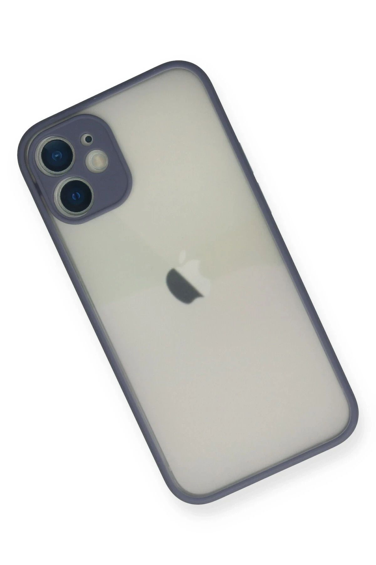 NewFace iPhone 11 Pro Max Kılıf Montreal Silikon Kapak - Gri SVLRS