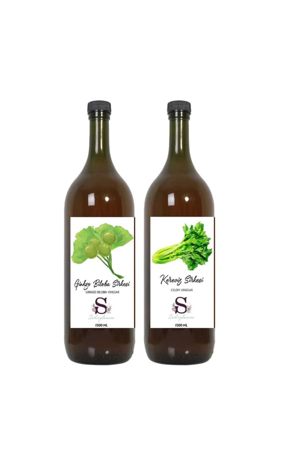 Süheylaana Doğal Ginkgo Biloba Sirkesi 1500 Ml - Doğal Kereviz Sirkesi 1500 Ml