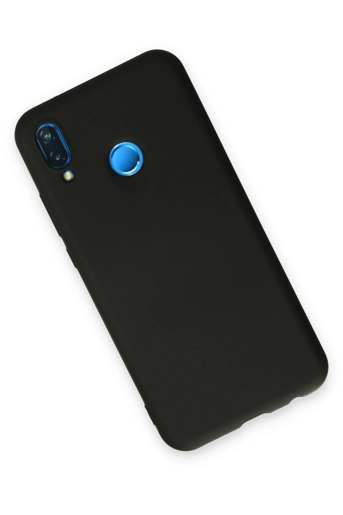 NewFace Huawei P20 Lite Uyumlu Kılıf Nano içi Kadife Silikon - Siyah BSTMY
