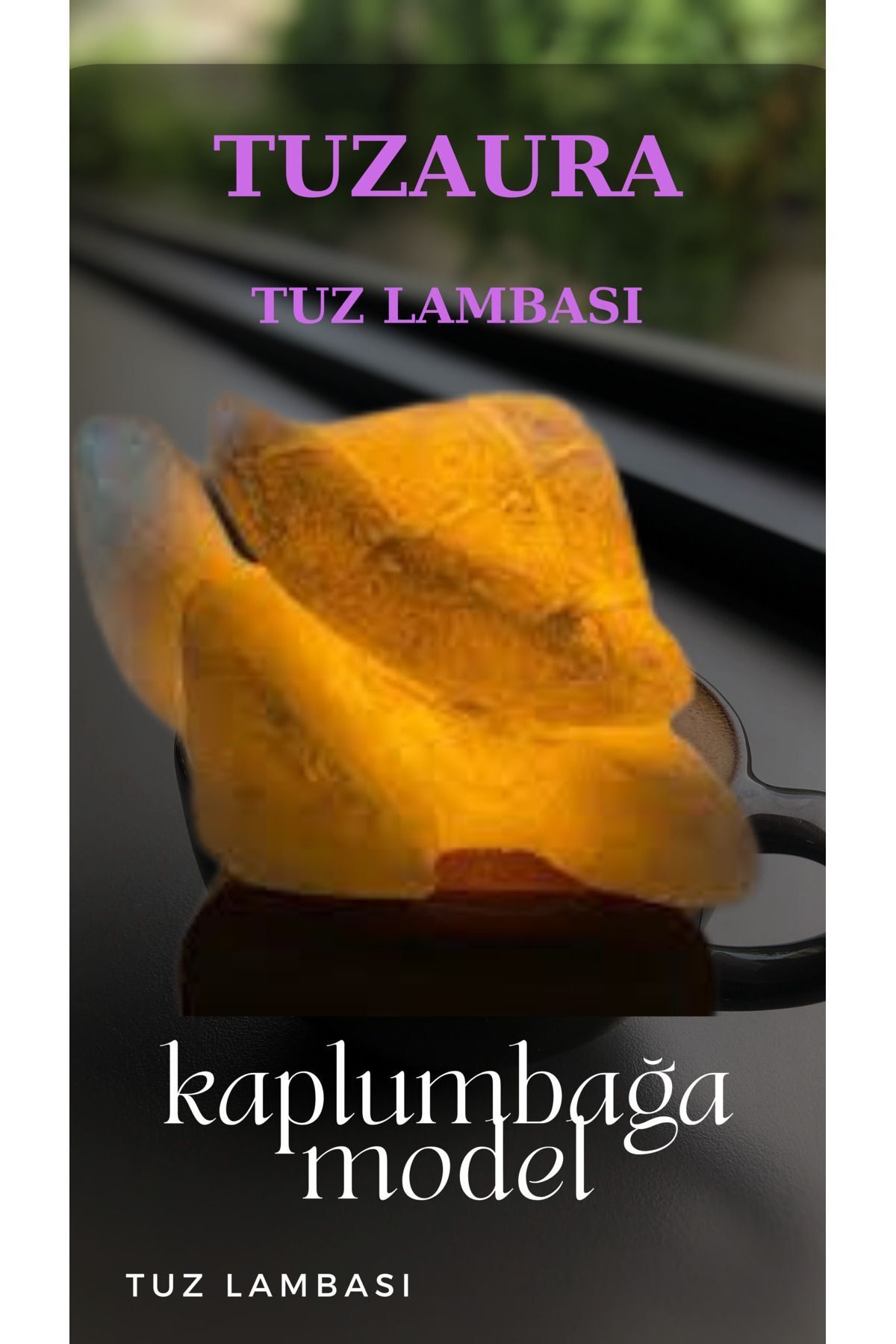 AURASALT kaplumbağa model tuz lambası