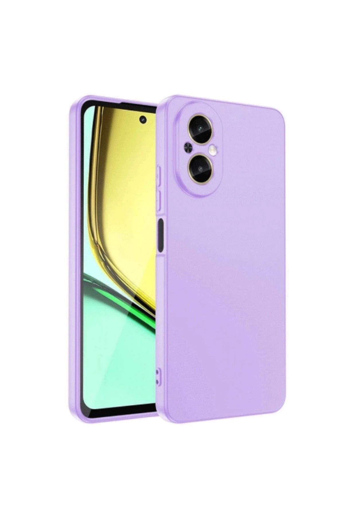 NewFace Realme 12 Lite Kılıf First Silikon - Lila WLZOR