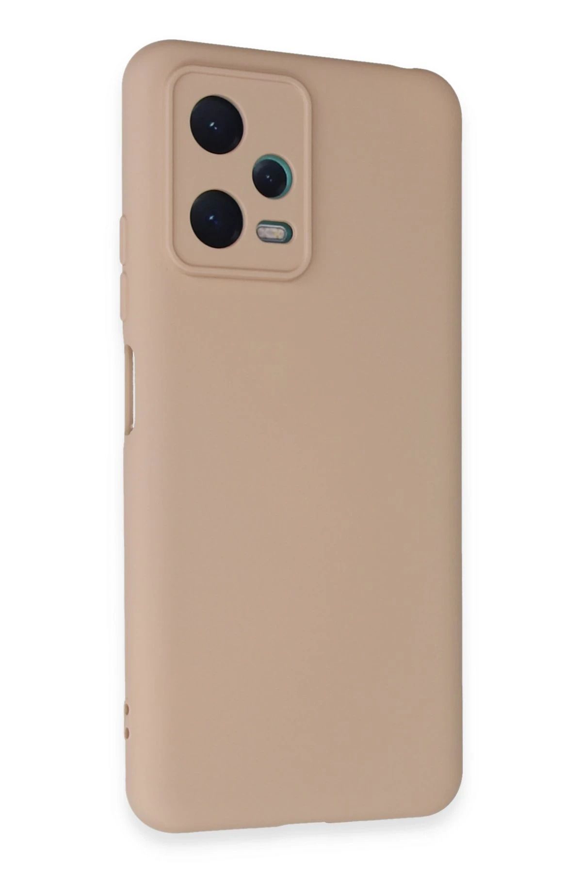 NewFace Xiaomi Redmi Note 12 5G Uyumlu Kılıf Nano içi Kadife Silikon - Pudra