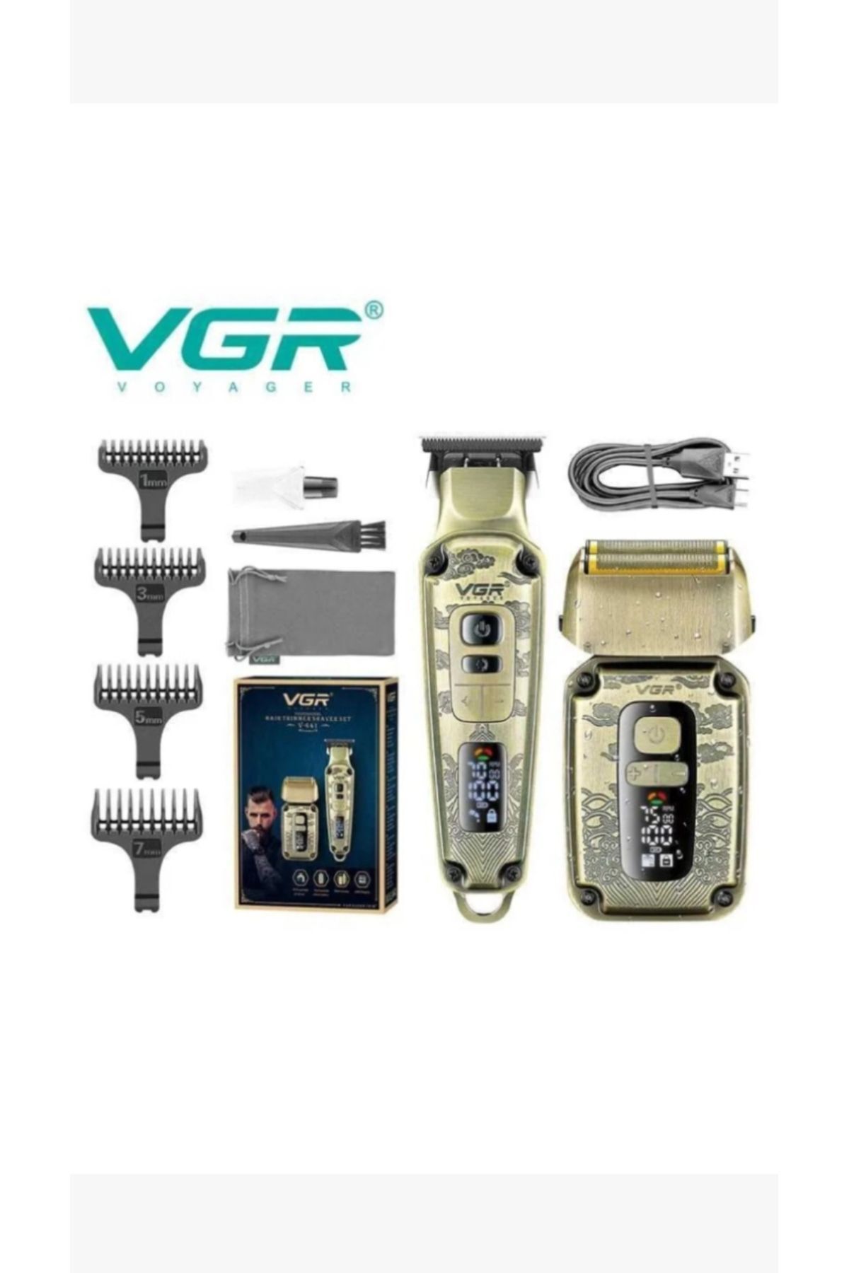 teknotrust VGR 641 2 in 1 Profesyonel Saç ve Sakal Kesme Makinesi eleklı gırgır cırcır