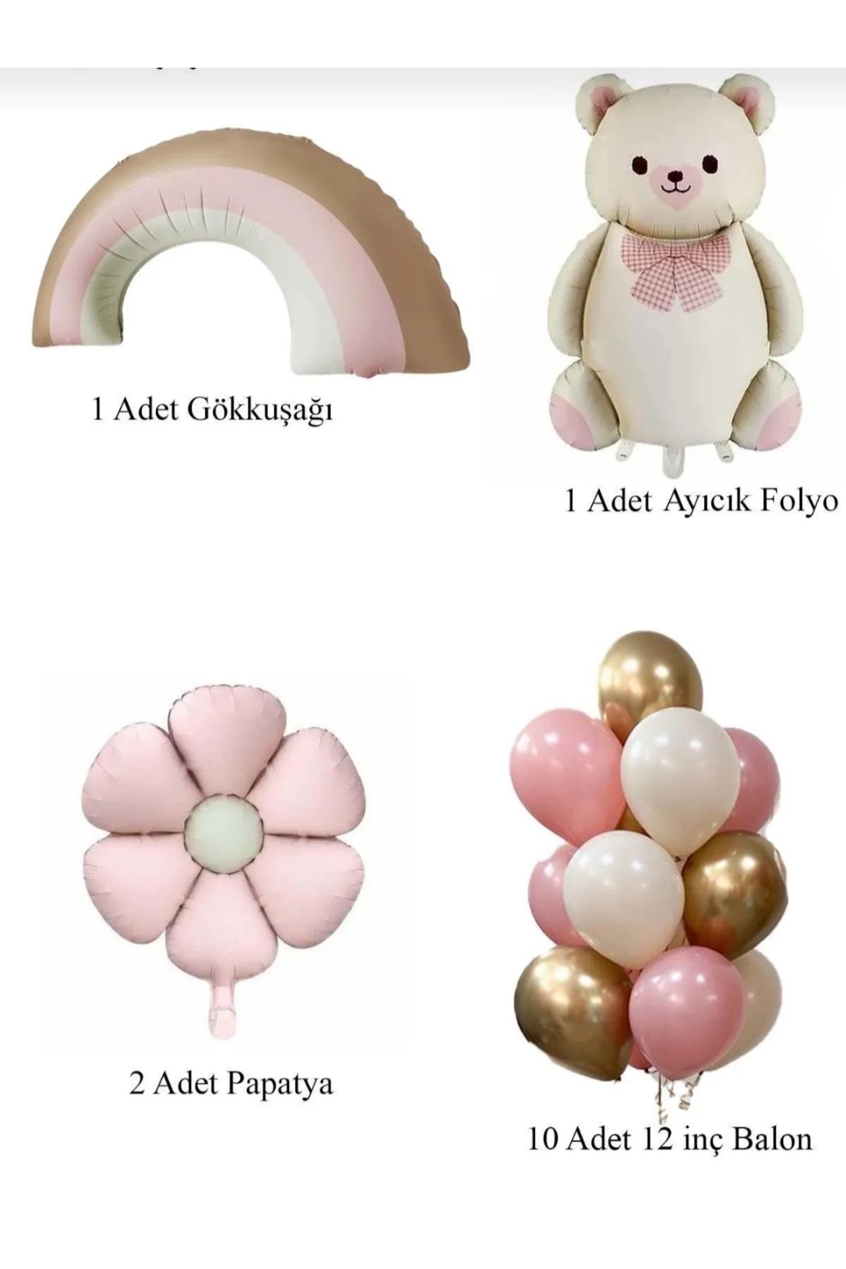 Mini partici folyo set balon