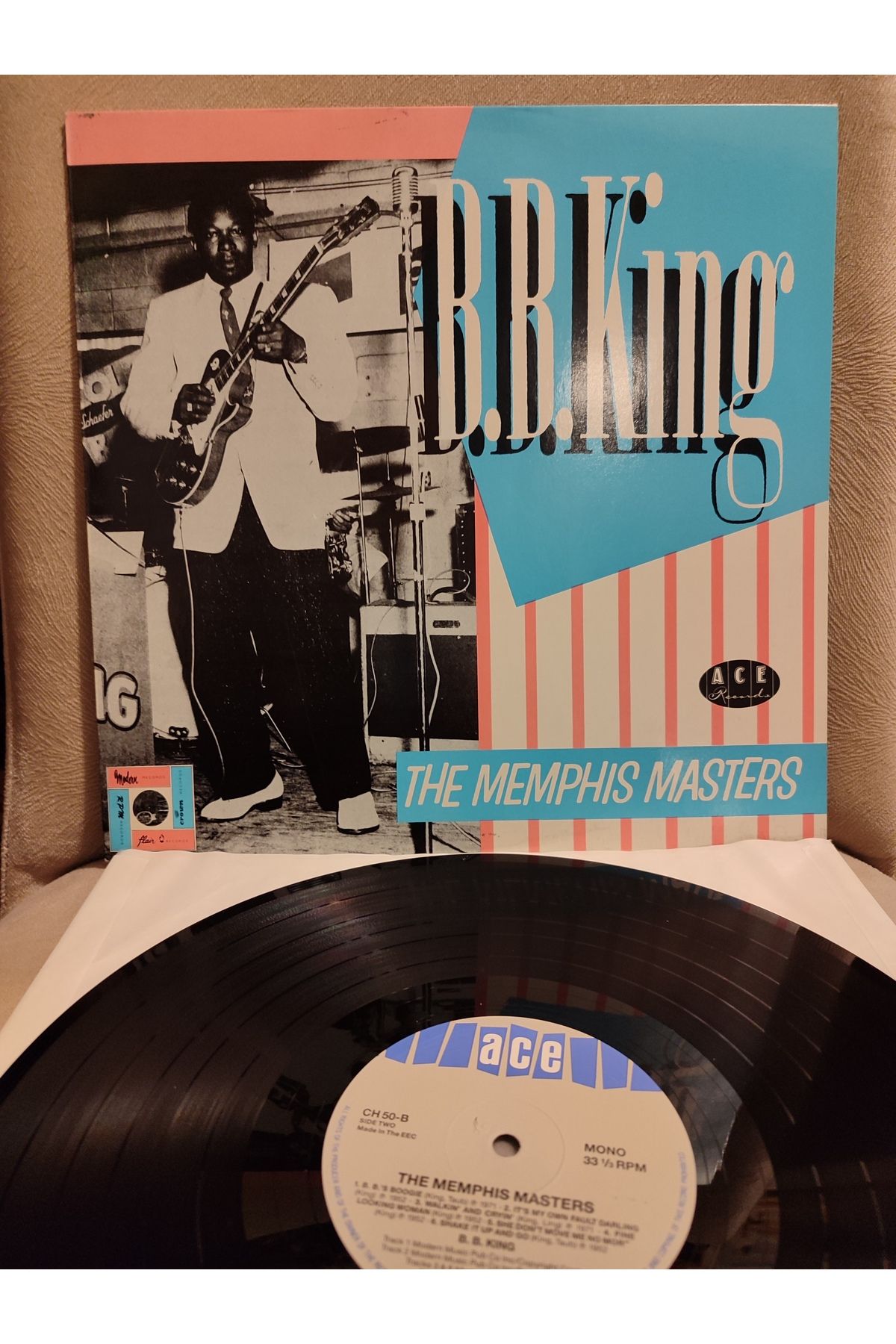 Plakperest B.B. KING - Memphis Masters - 1982 İngiltere Basım LP Plak Albüm 2.el
