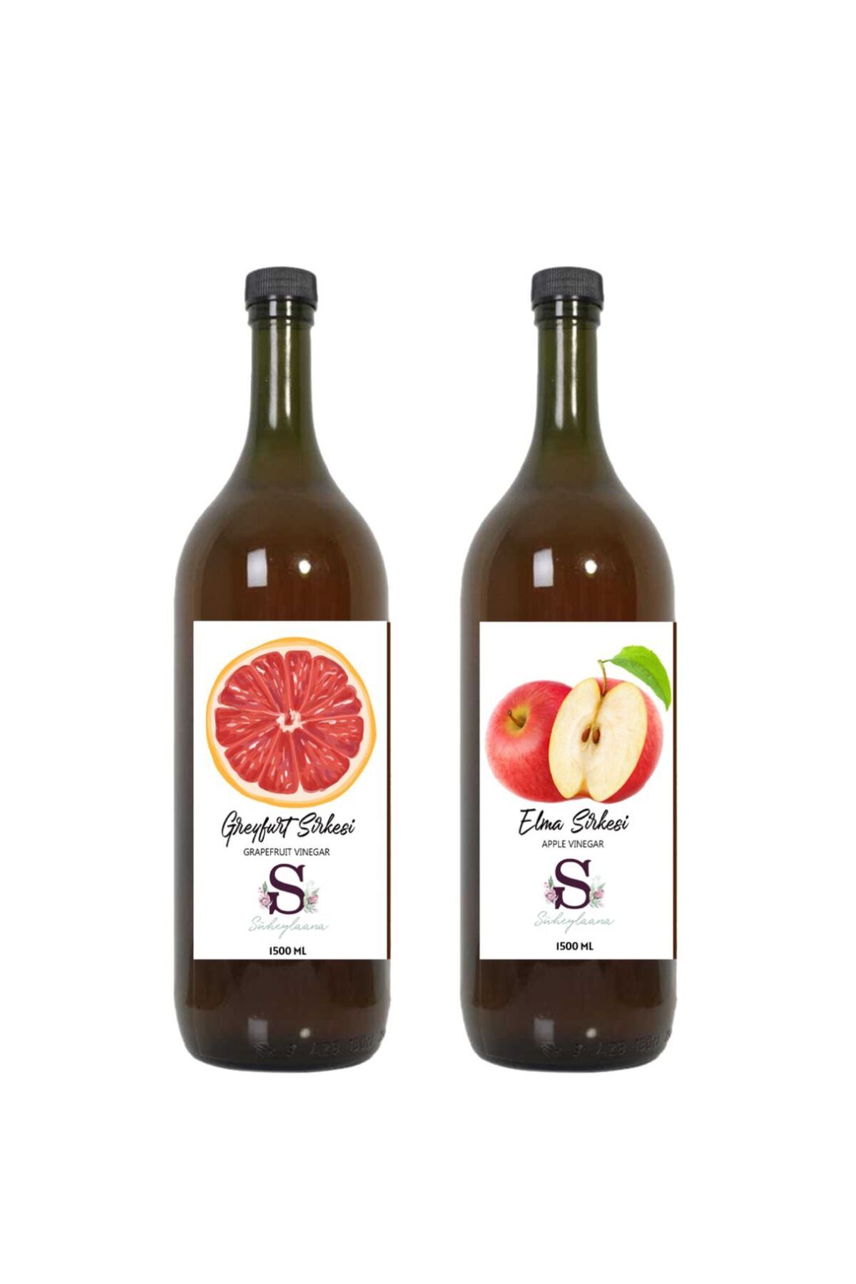 Süheylaana Doğal Greyfurt Sirkesi 1500 Ml - Doğal Elma Sirkesi 1500 Ml