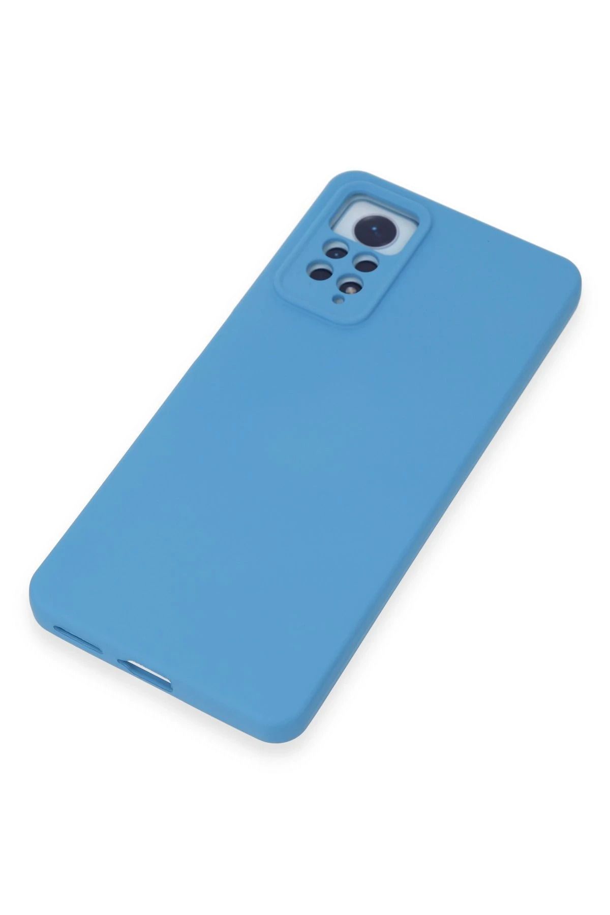 NewFace Xiaomi Redmi Note 12 Pro 4G Kılıf Nano içi Kadife Silikon - Mavi BSTMY