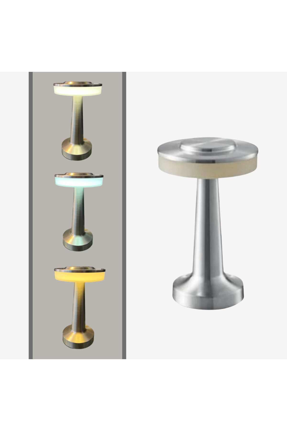 Horoz 050-002-0021 Silver Şarjlı Masa Lambası 2W