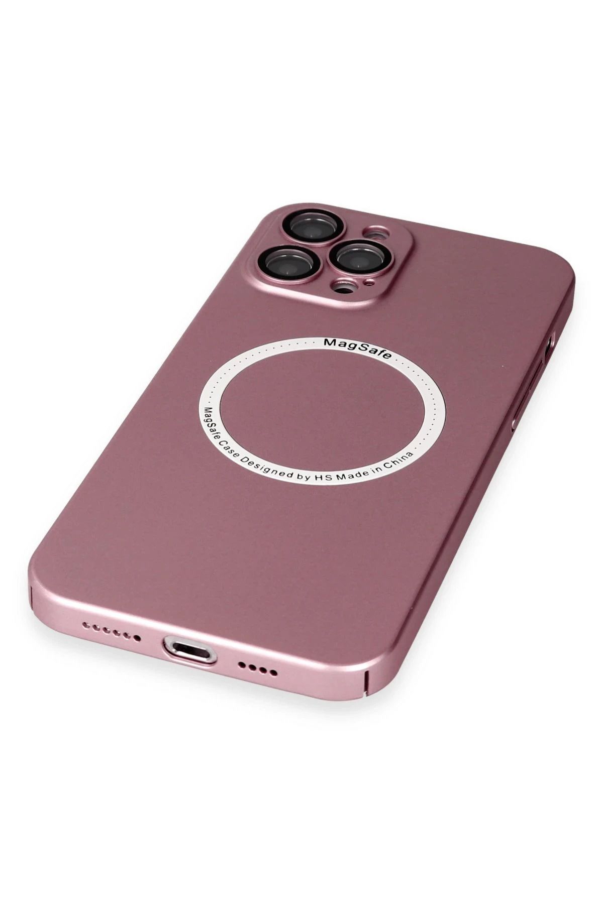 NewFace iPhone 12 Pro Kılıf Jack Magneticsafe Lens Silikon - Rose Gold BSTMY