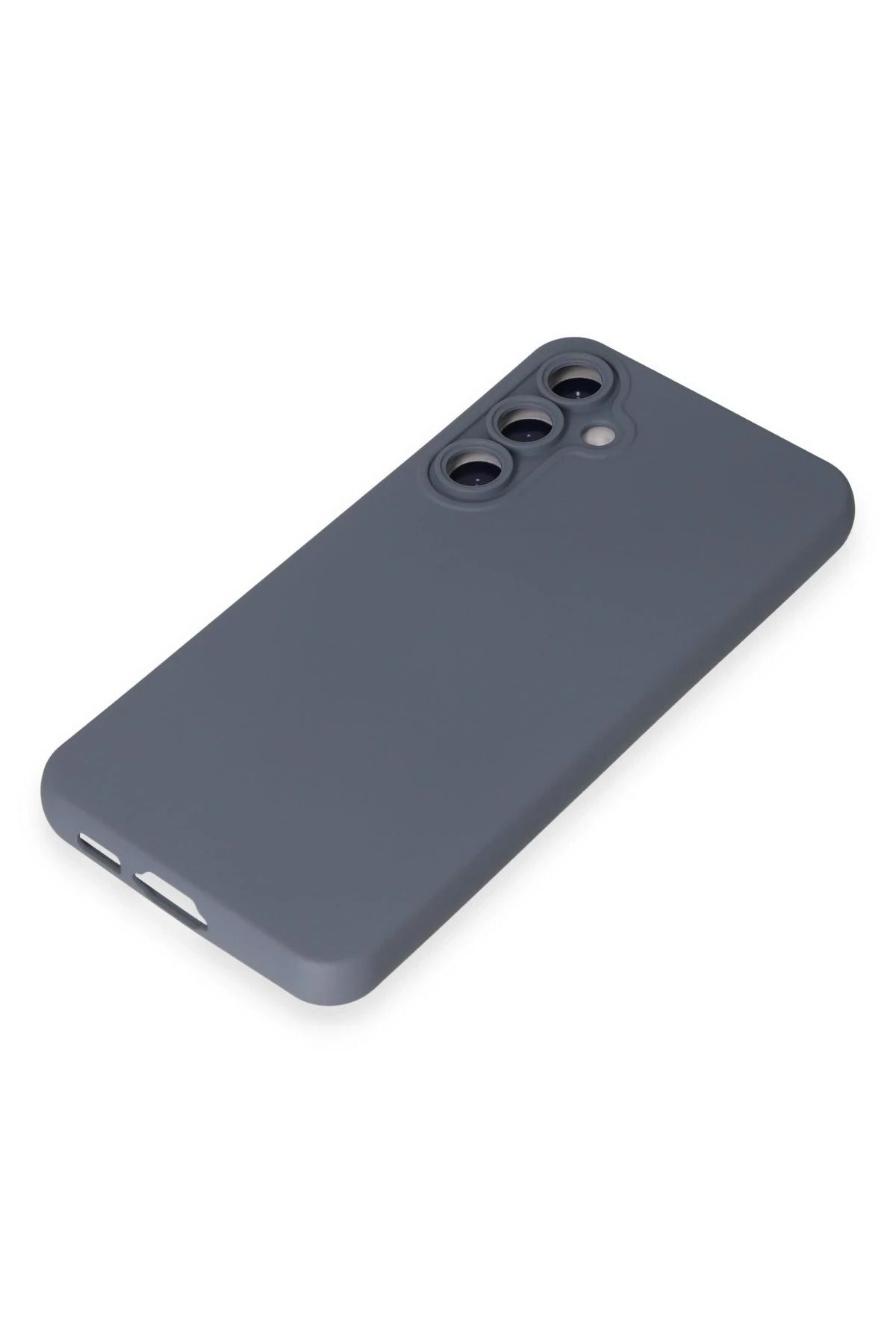 NewFace Galaxy S24 Uyumlu Kılıf Nano içi Kadife Silikon - Gri BSTMY