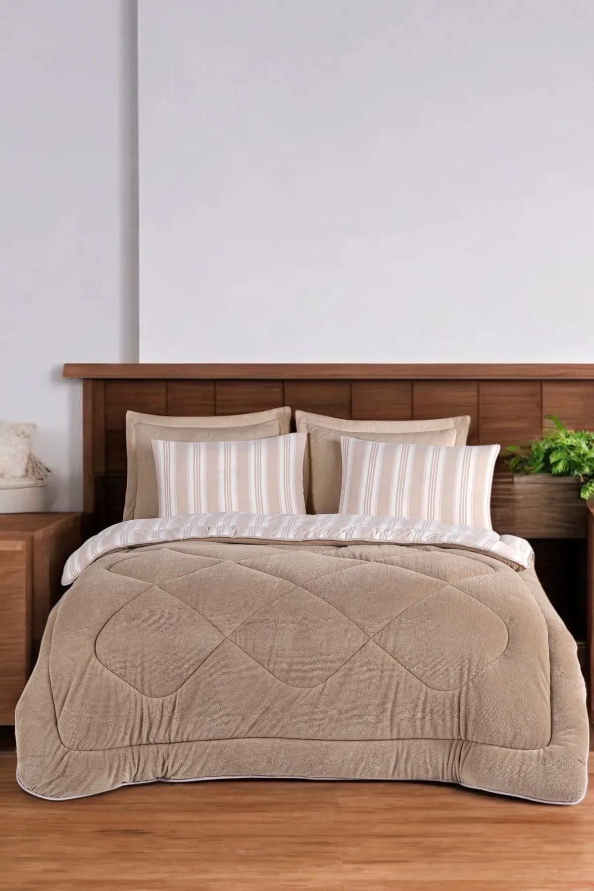 pepuza Comfort Set Wellsoft Yorganlı 2 Parça Tek Kişilik GentleTouch Bej