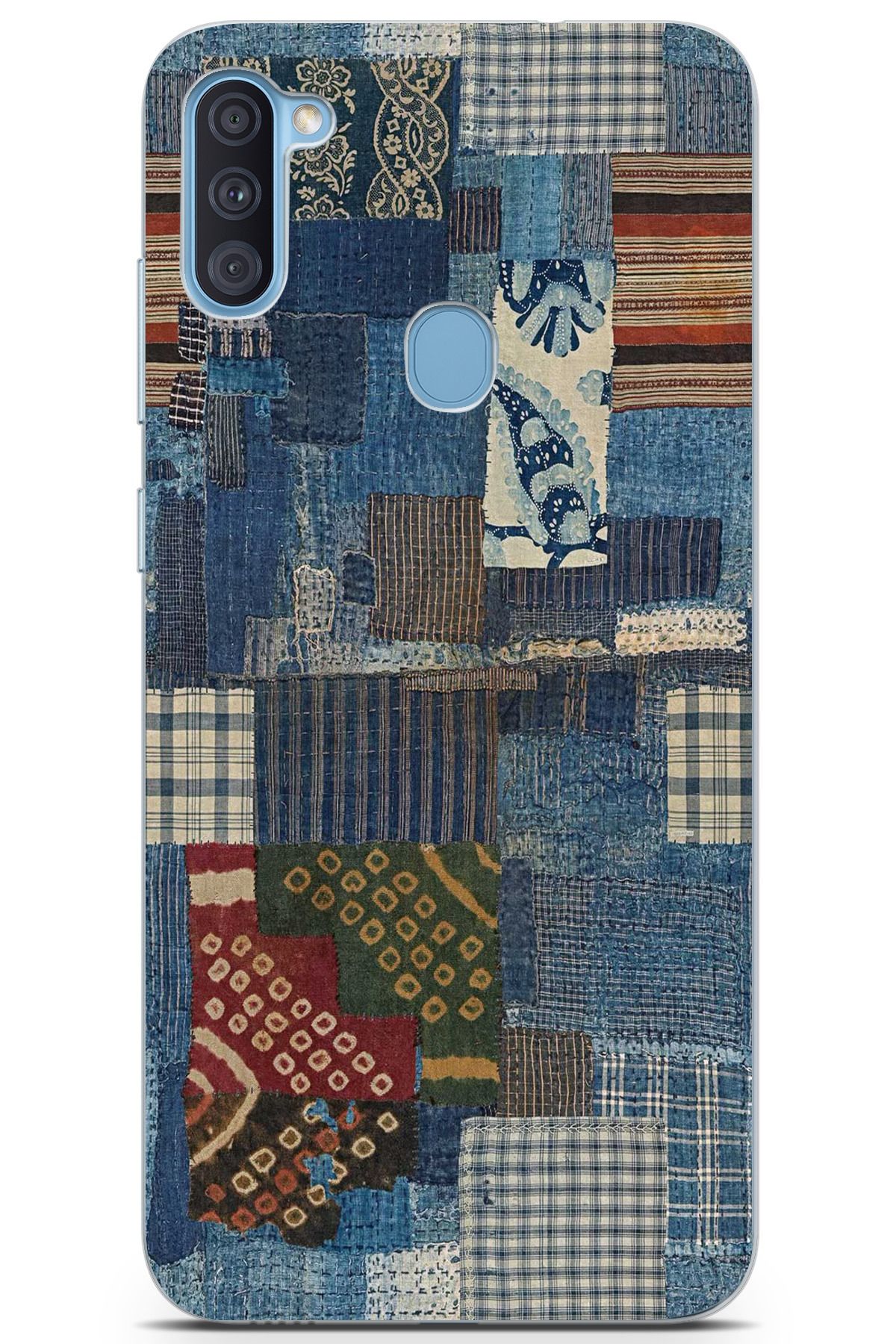 moonset Samsung Galaxy A11 / M11 Uyumlu Vintage Tasarımlı Baskılı Şeffaf Telefon Kılıfı