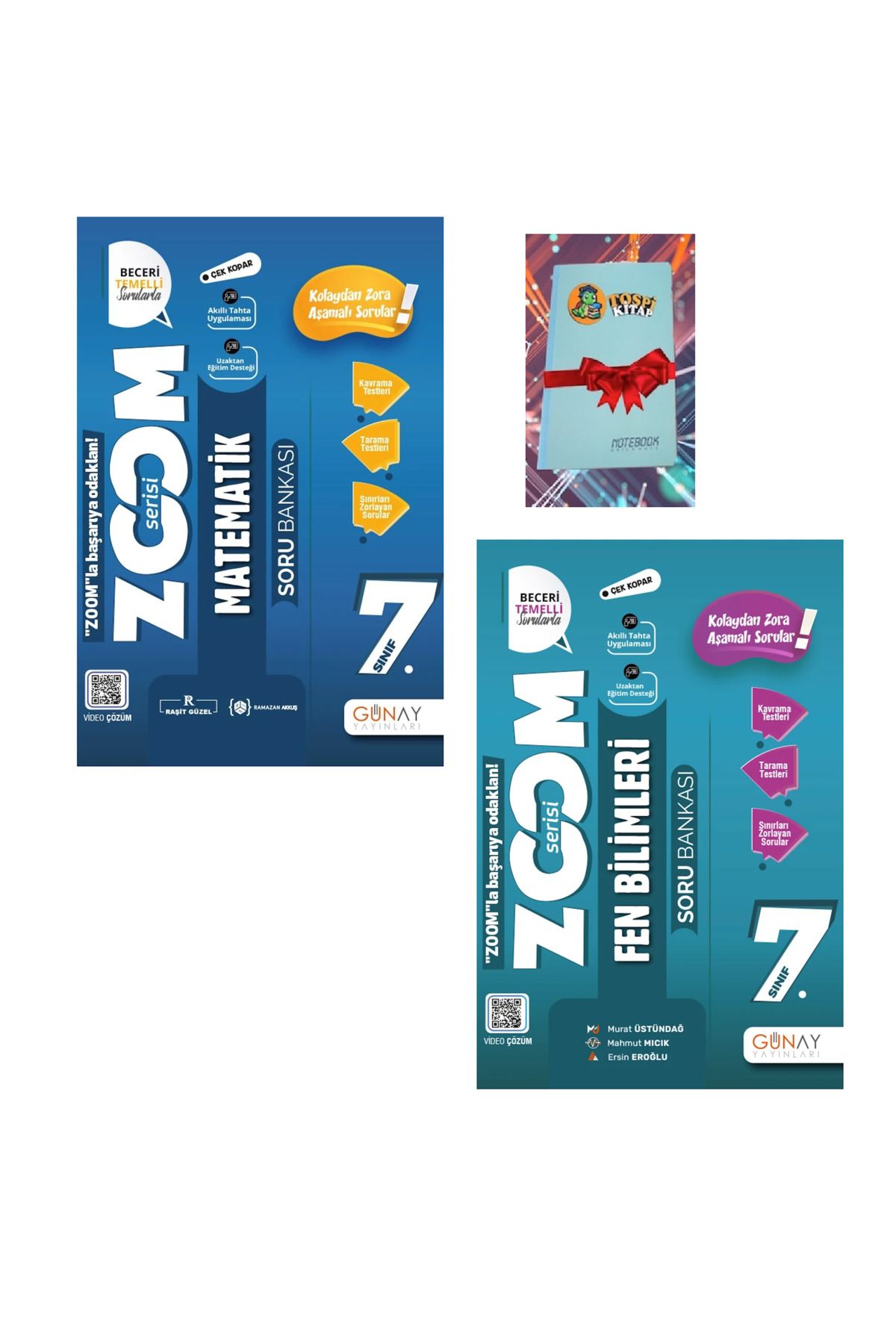 Günay Yayınları 7.SINIF ZOOM SERİSİ FEN BİLİMLERİ + MATEMATİK (NOT DEFTERİ HEDİYE)