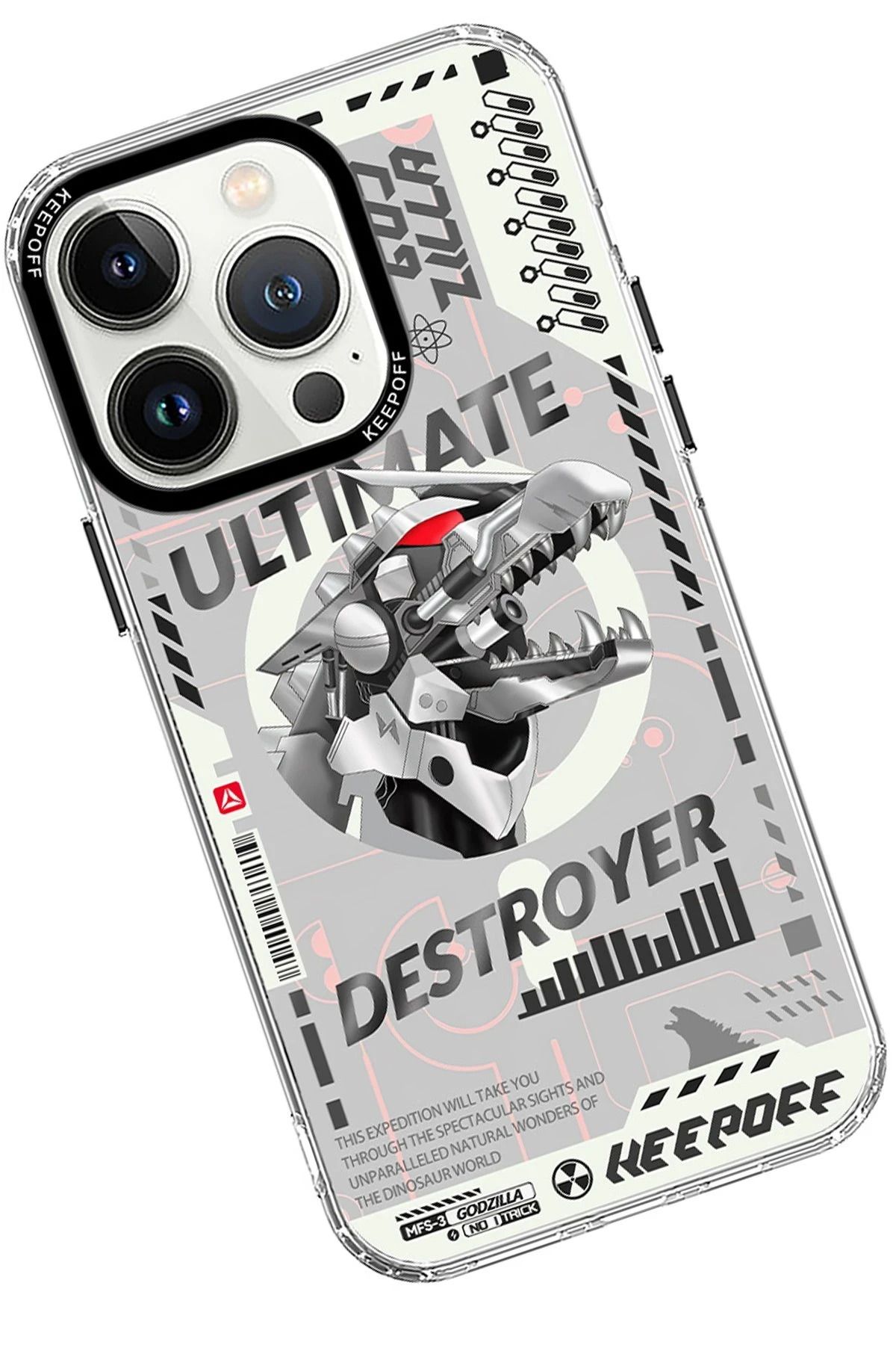Keep Off iPhone 15 Pro DNA Magsafe Kapak - Godzilla BSTMY