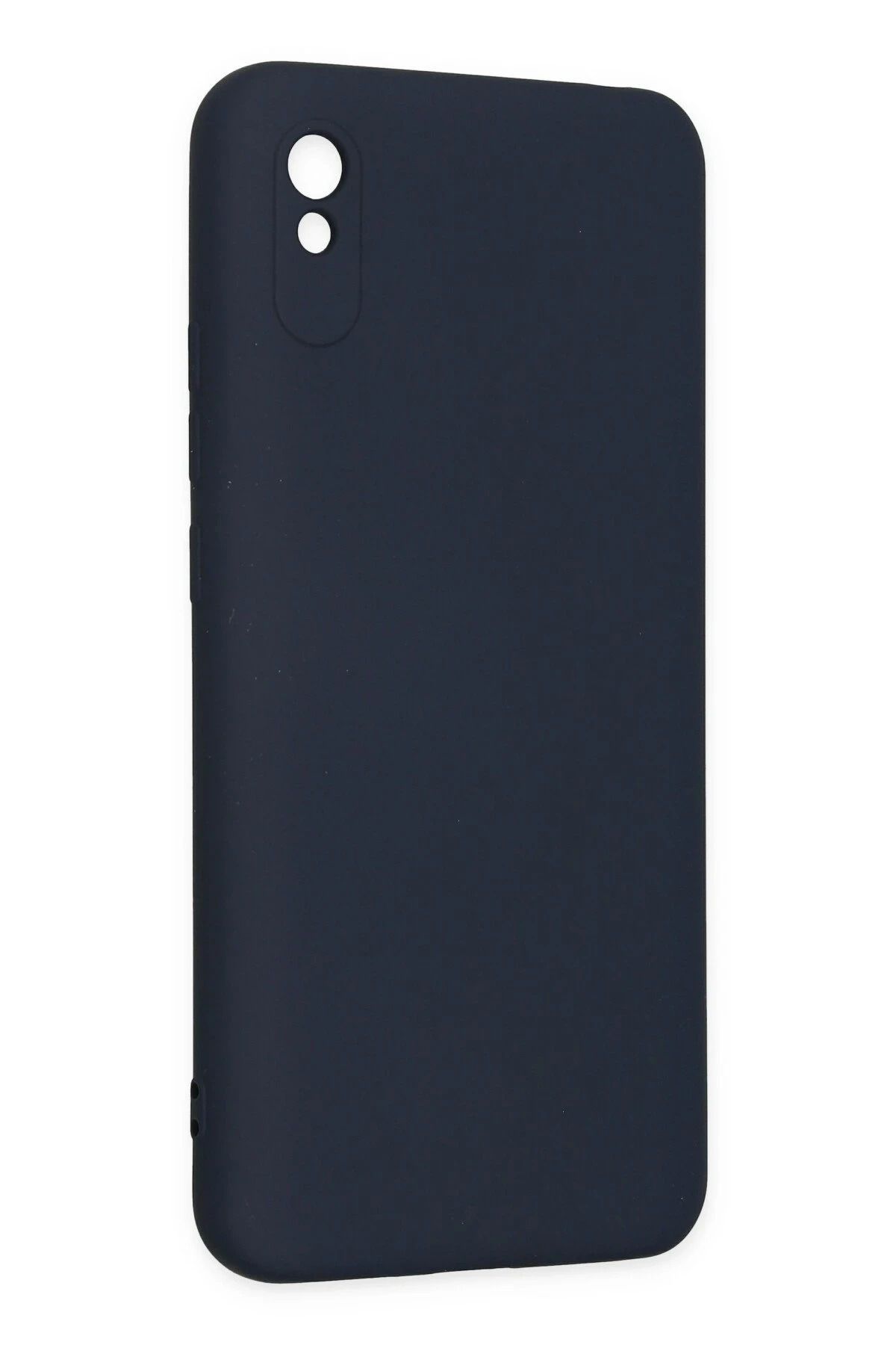 NewFace Xiaomi Redmi 9A Kılıf Nano içi Kadife Silikon - Lacivert uyumlu