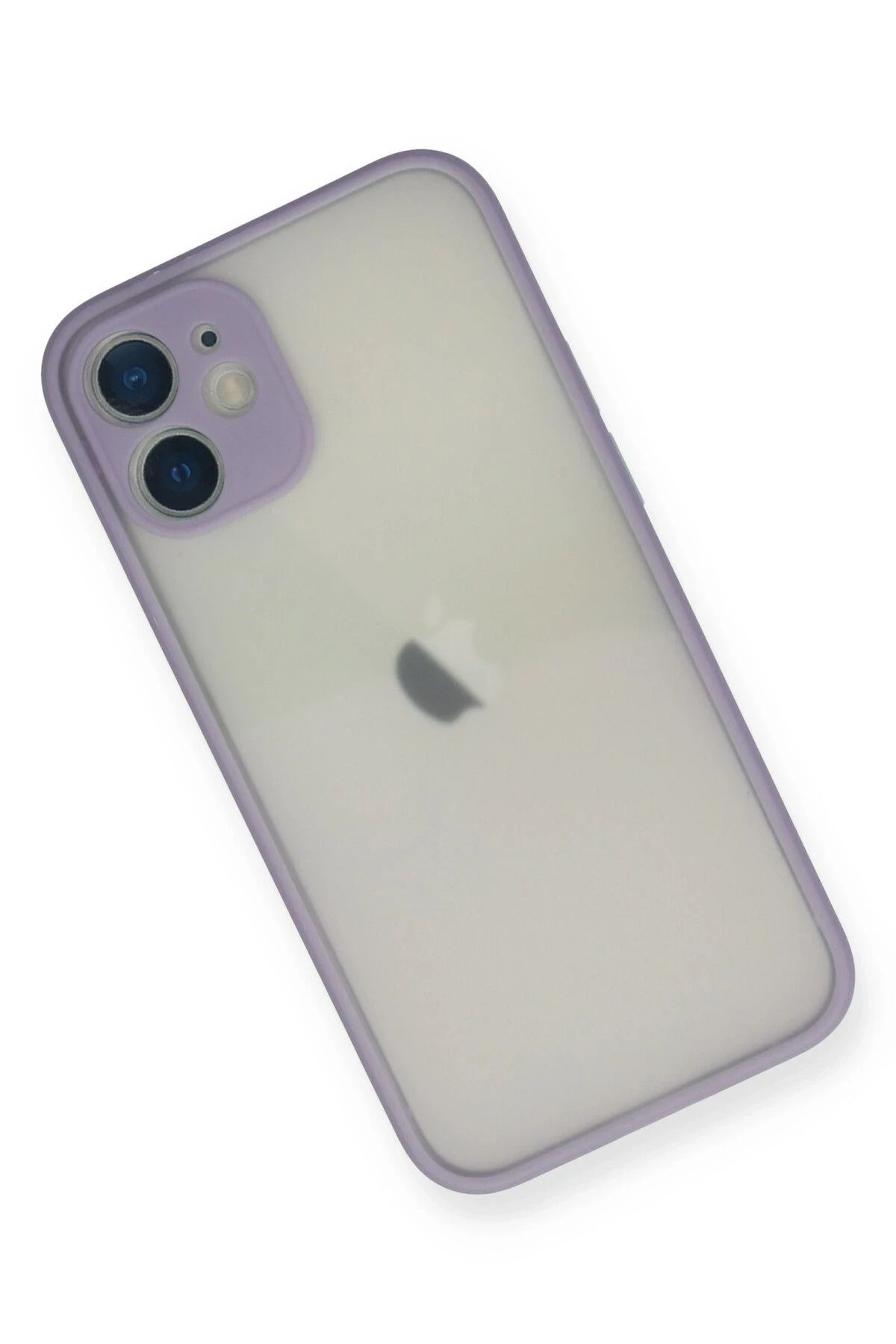 NewFace iPhone 11 Pro Max Kılıf Montreal Silikon Kapak - Mor BSTMY