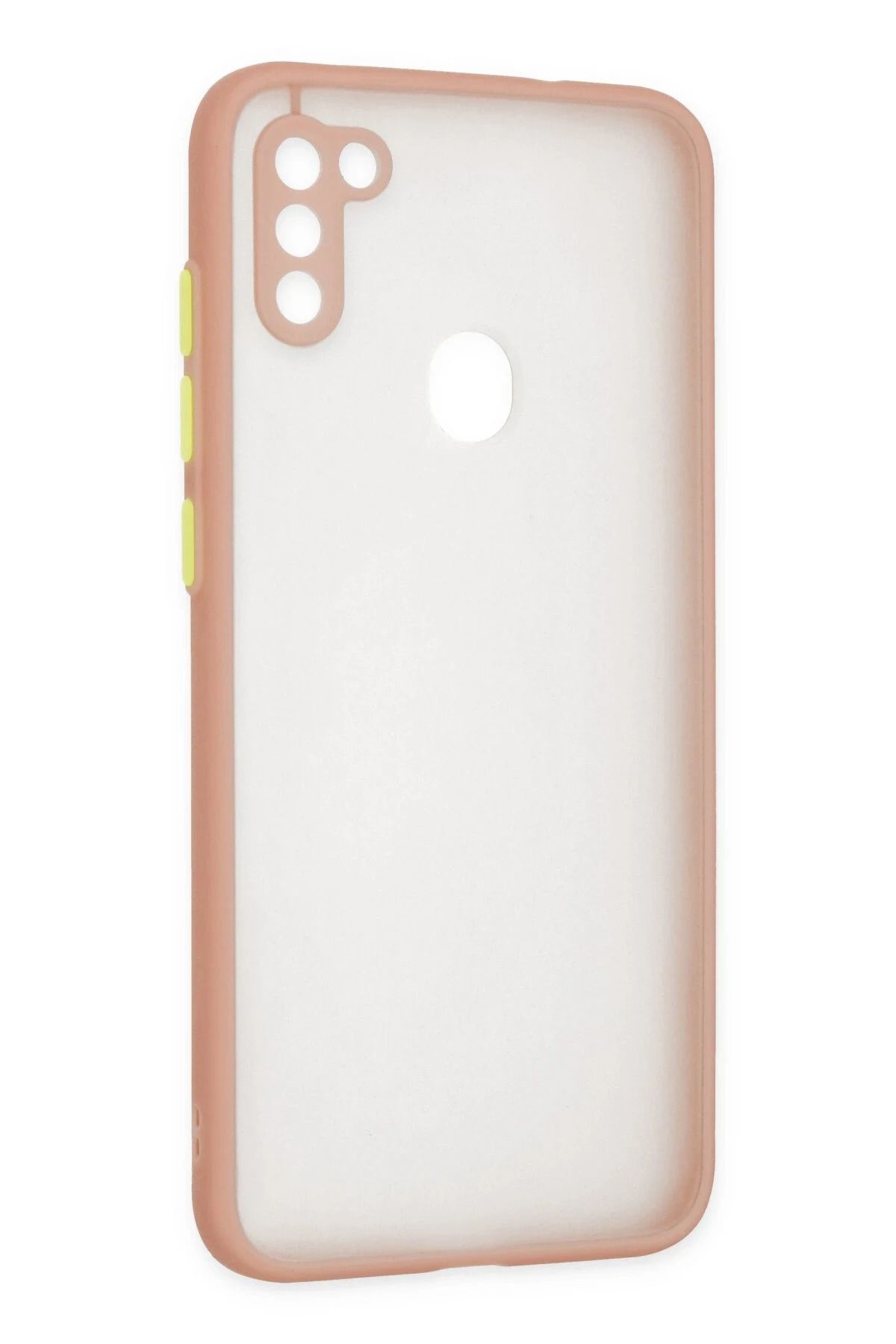 NewFace Samsung Galaxy A11 Kılıf Montreal Silikon Kapak - Pembe BSTMY