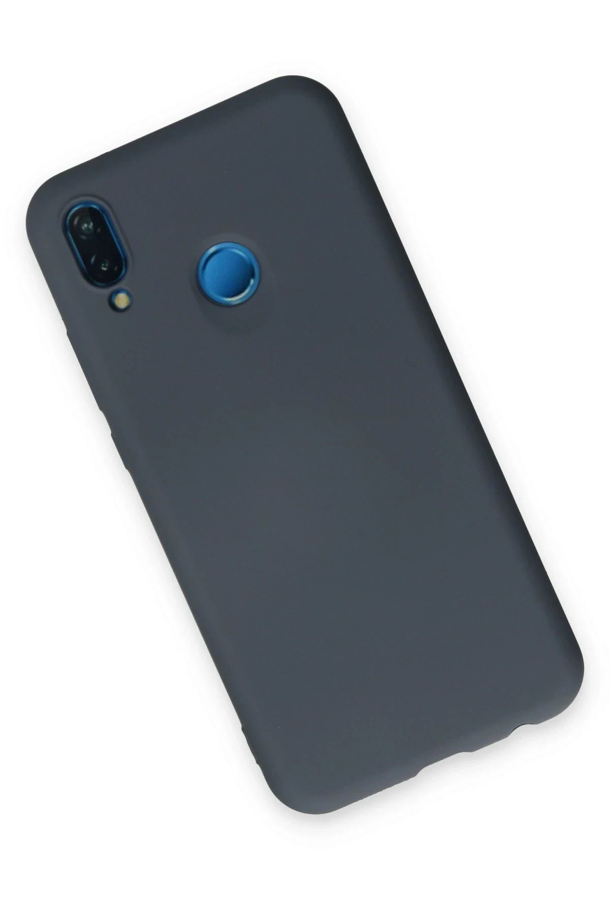 NewFace Huawei P20 Lite Kılıf Nano içi Kadife Silikon - Gri BSTMY