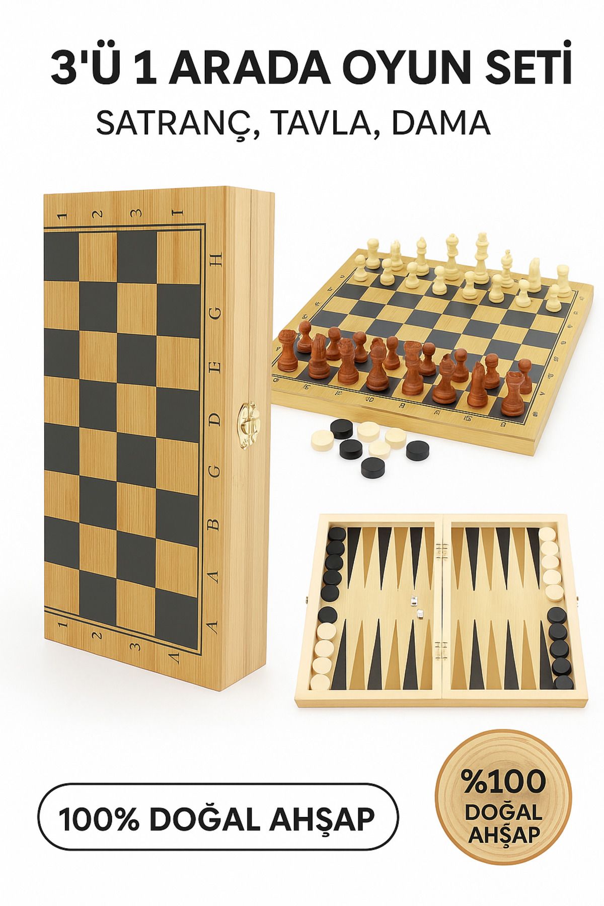 ALK Ahşap Satranç Seti ALK4244