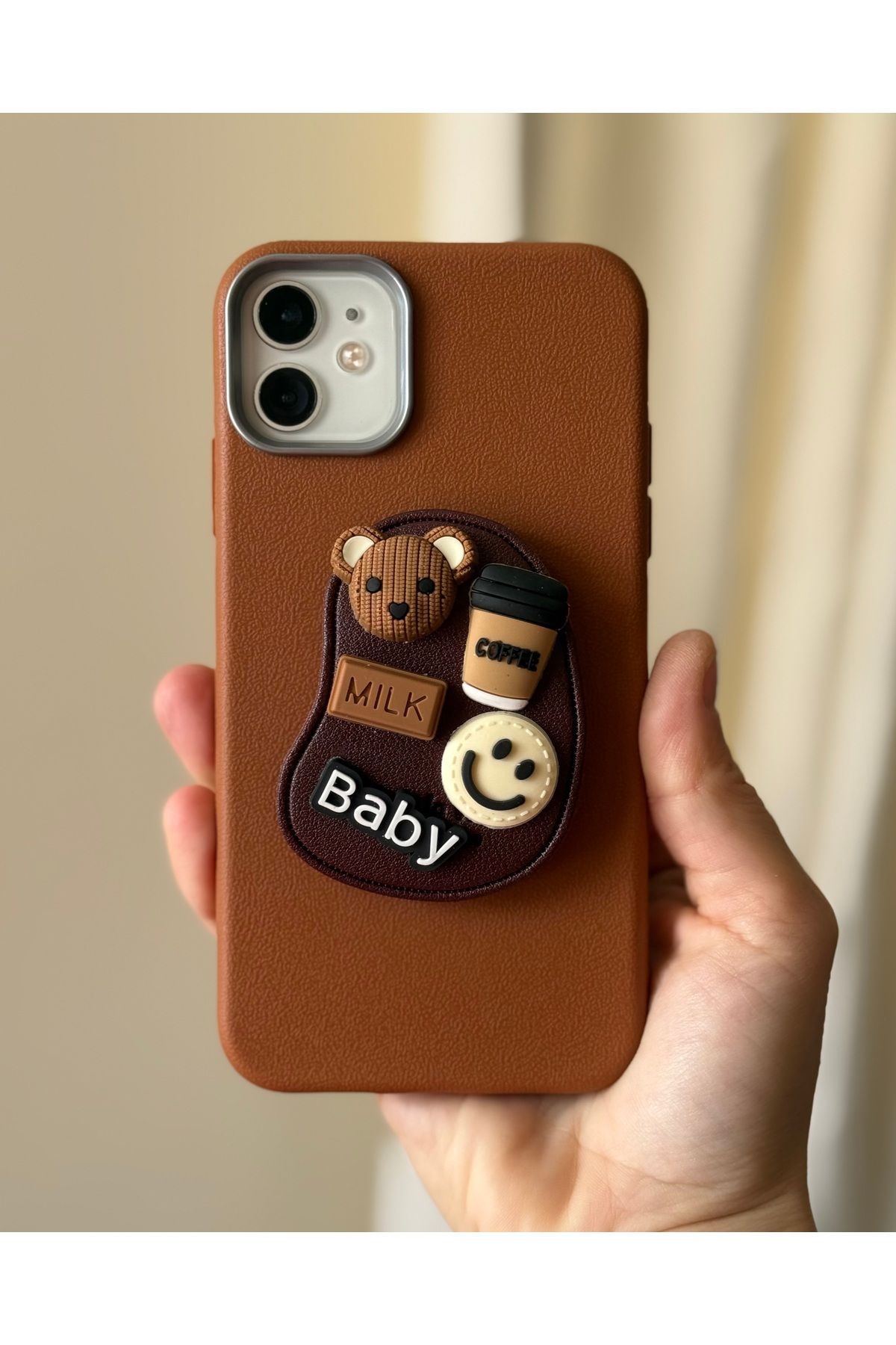 FİŞNEİLETİŞİM İPHONE 11 UYUMLU DERİ GÖRÜNÜMLÜ POP SOCKETLI TABA KILIF