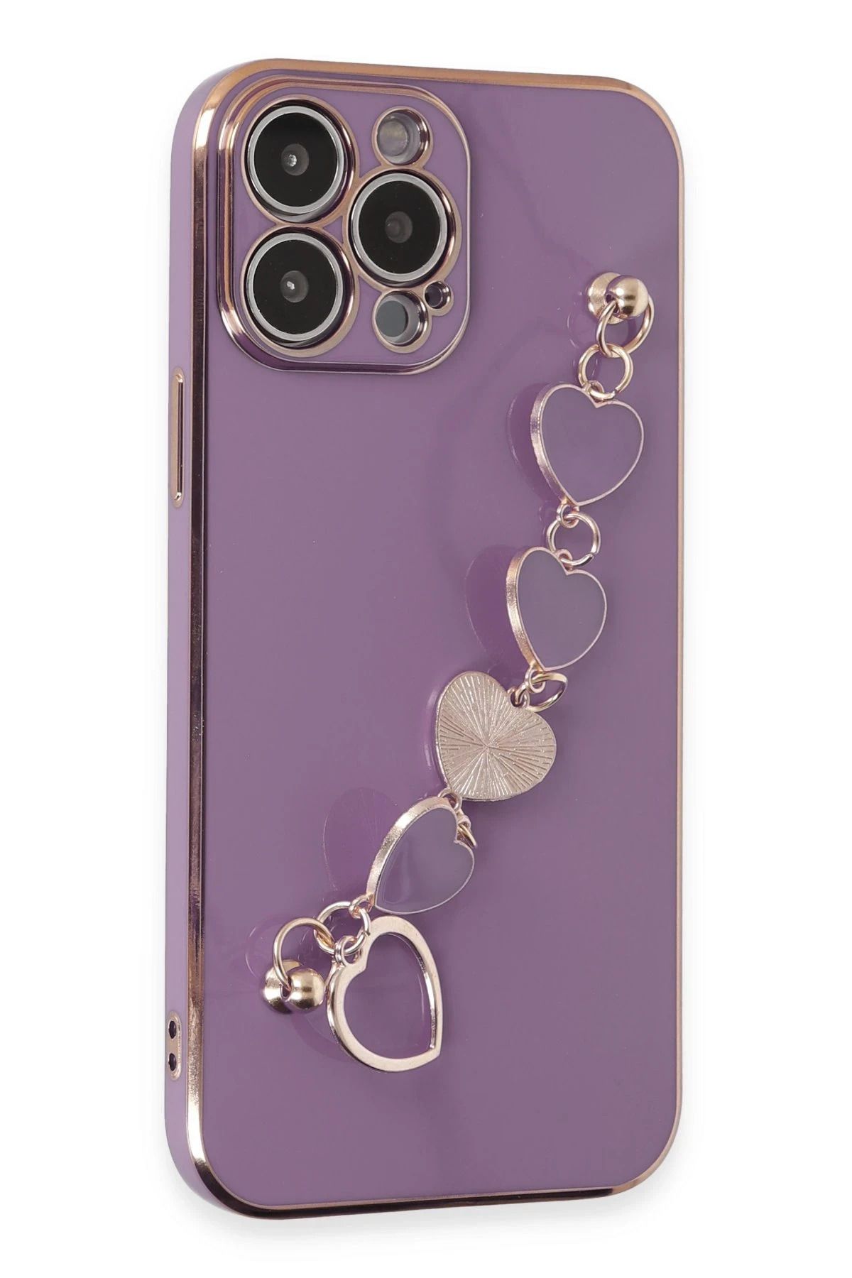 NewFace iPhone 14 Pro Kılıf Esila Silikon - Mor BSTMY
