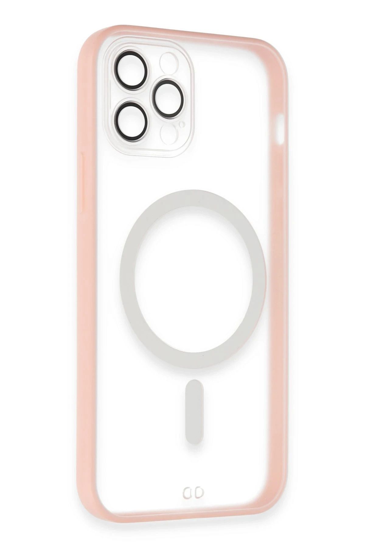 NewFace iPhone 12 Pro Kılıf Grand Magneticsafe Kapak - Pembe WLZOR
